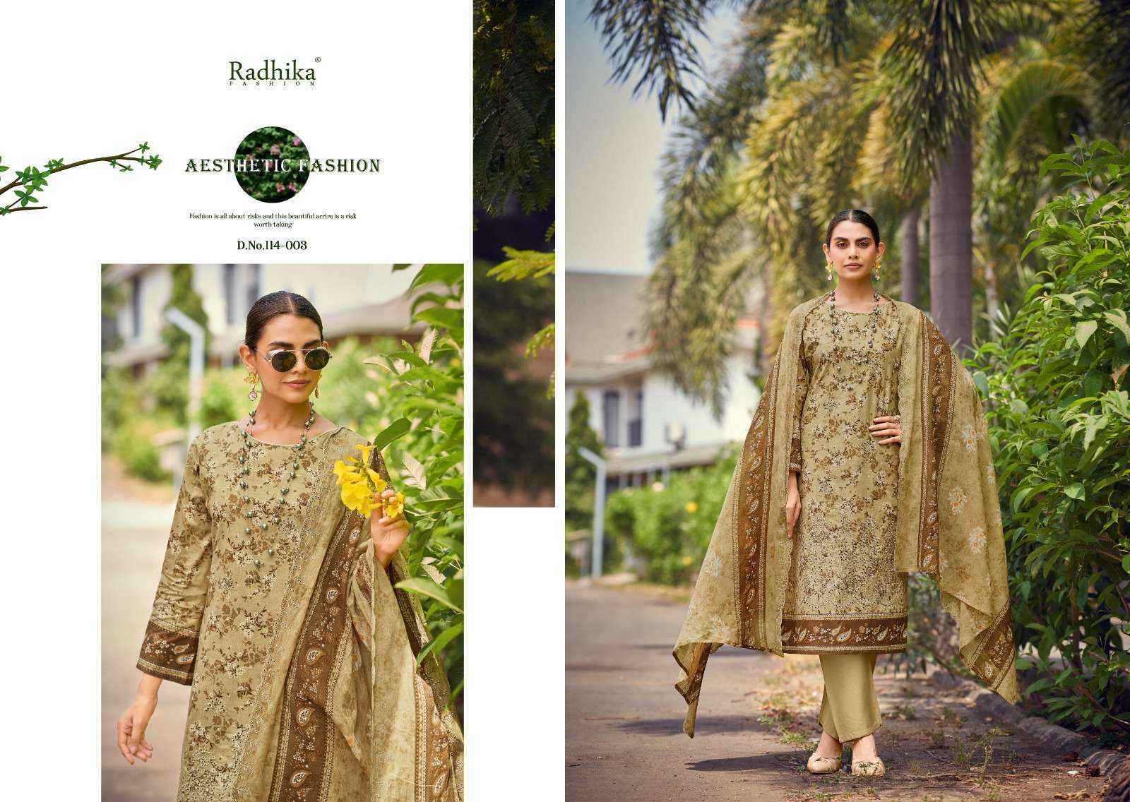 Radhika Fashion Azara Coco Lawn Cotton Dress Material (6 pcs Catalogue)