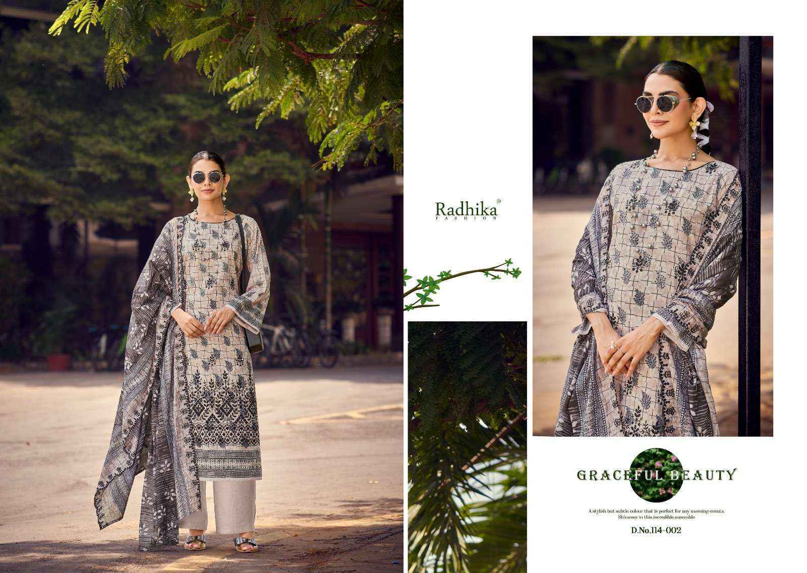 Radhika Fashion Azara Coco Lawn Cotton Dress Material (6 pcs Catalogue)
