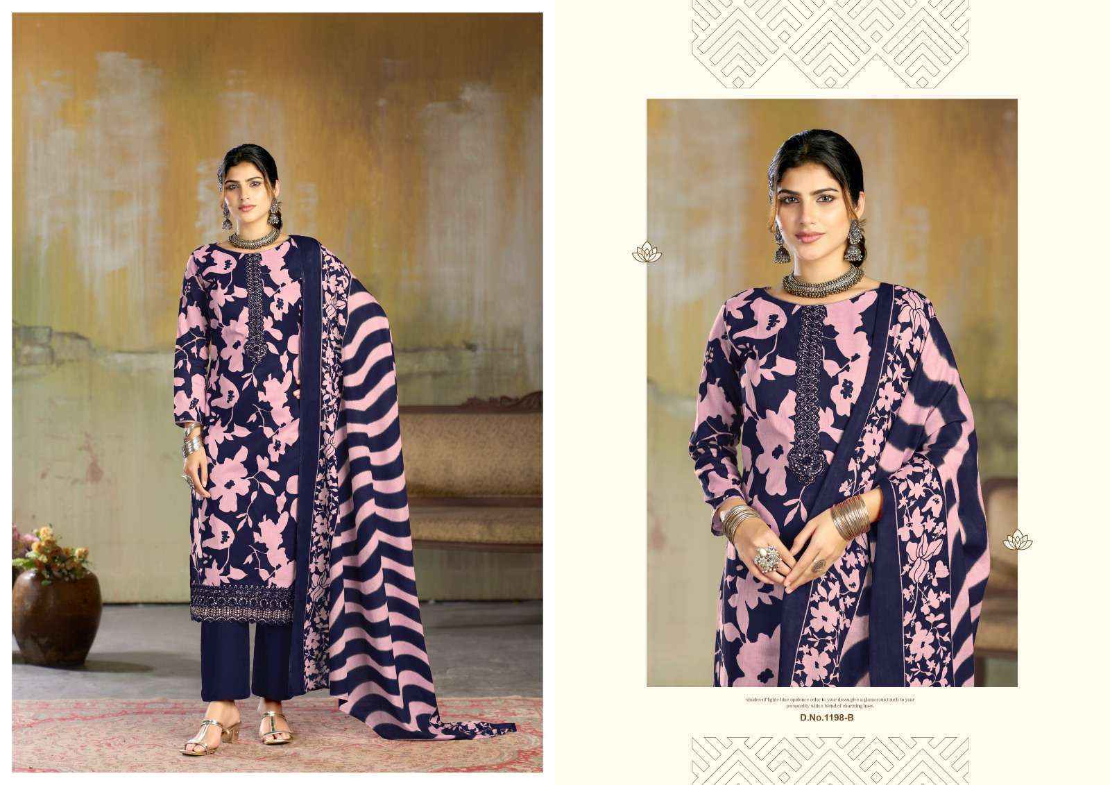 Radhika Fashion Azara Fitoor Lawn Cotton Dress Material (4 pcs Catalogue)
