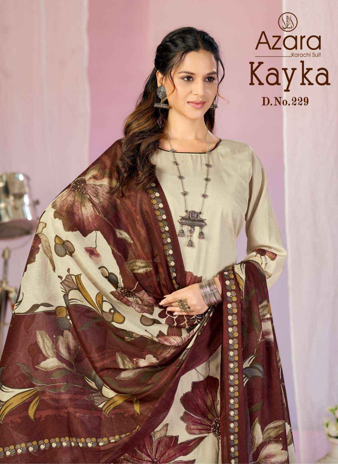 Radhika Fashion Azara Kayka D No-229 Cotton Dress Material (4 pcs Catalogue)