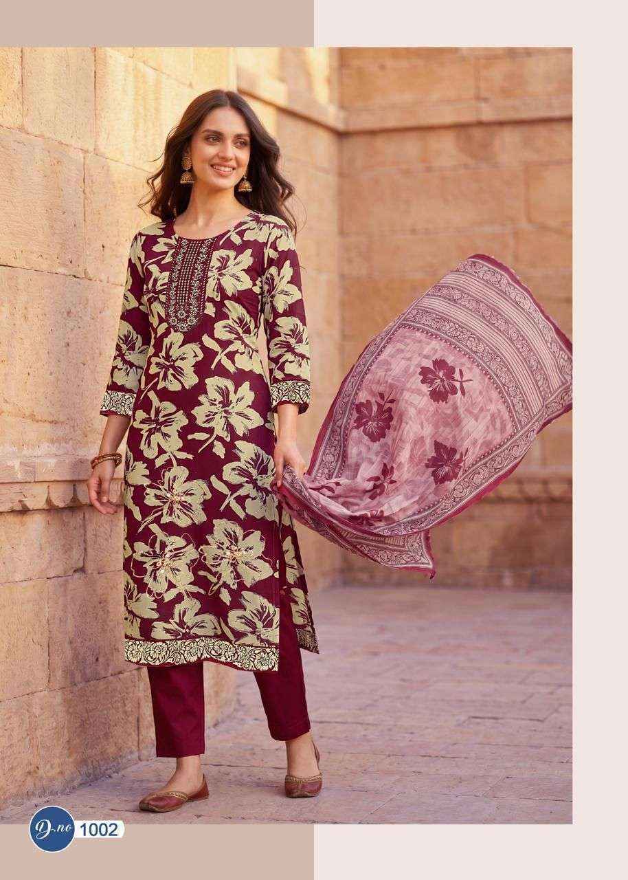 Rahi Fab Ruby Rose Vol-1 Cotton Dress Material (8 pcs Catalogue)