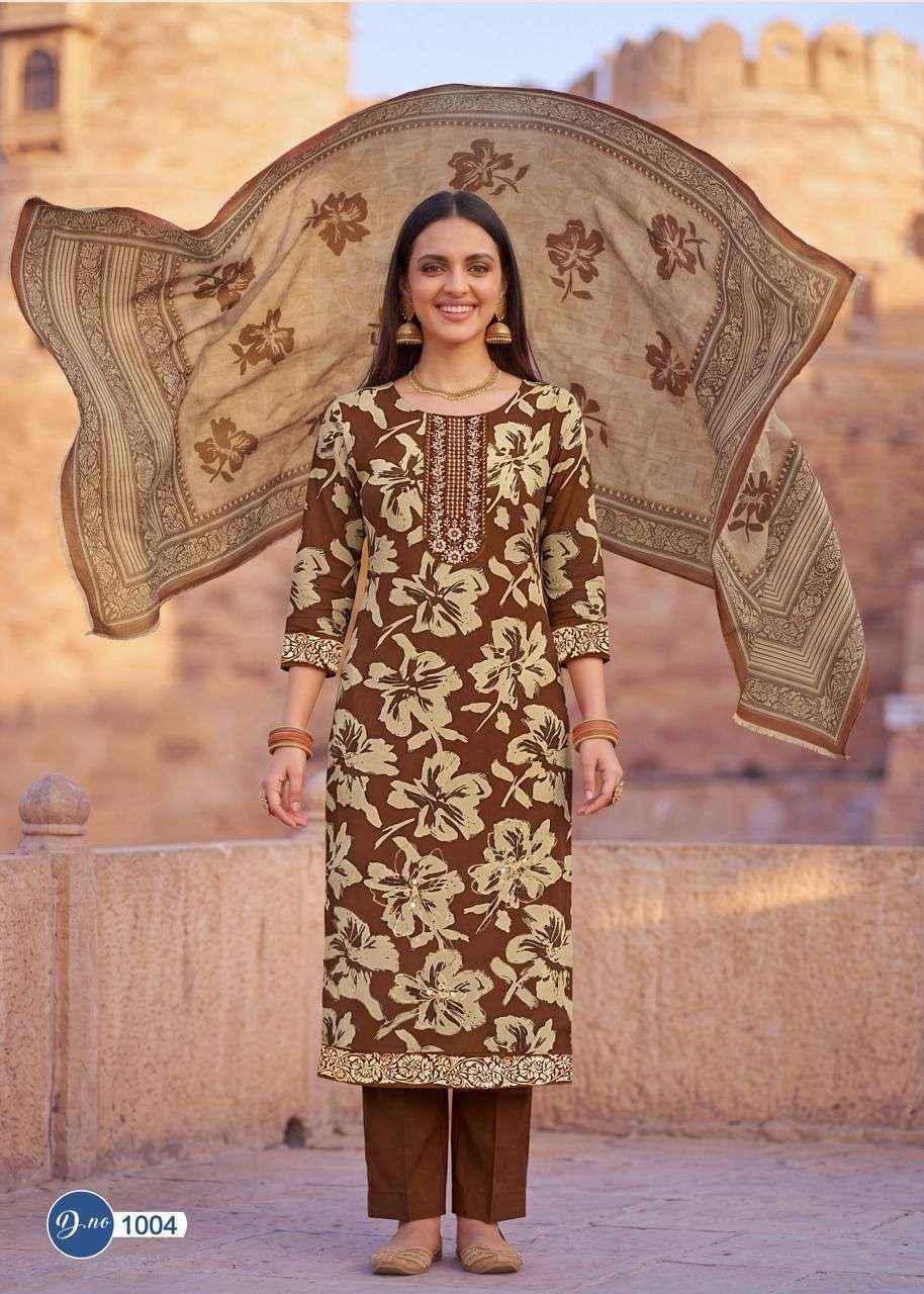 Rahi Fab Ruby Rose Vol-1 Cotton Dress Material (8 pcs Catalogue)