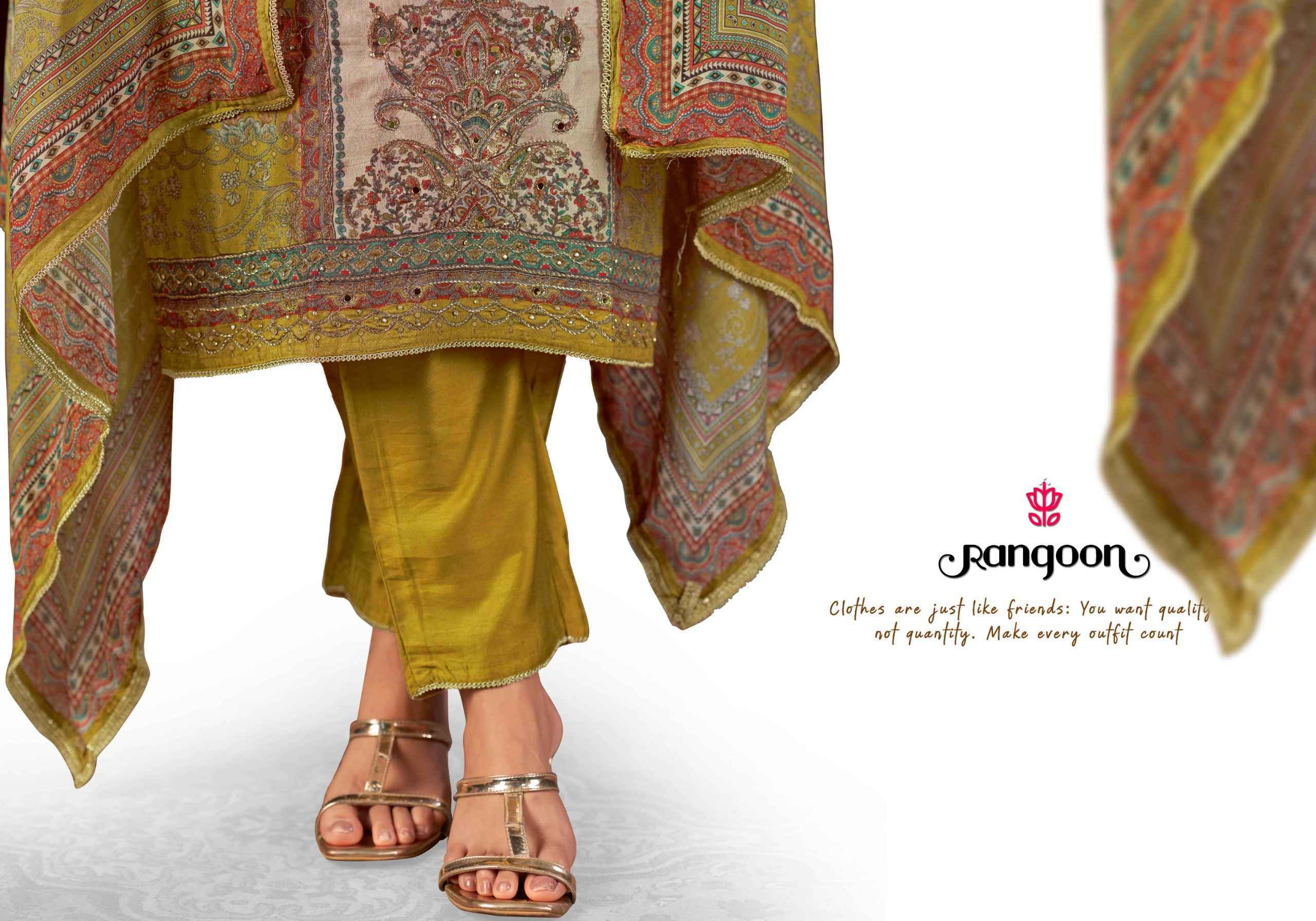 Rangoon Sweta Readymade Muslin Dress (4 pcs Catalogue)