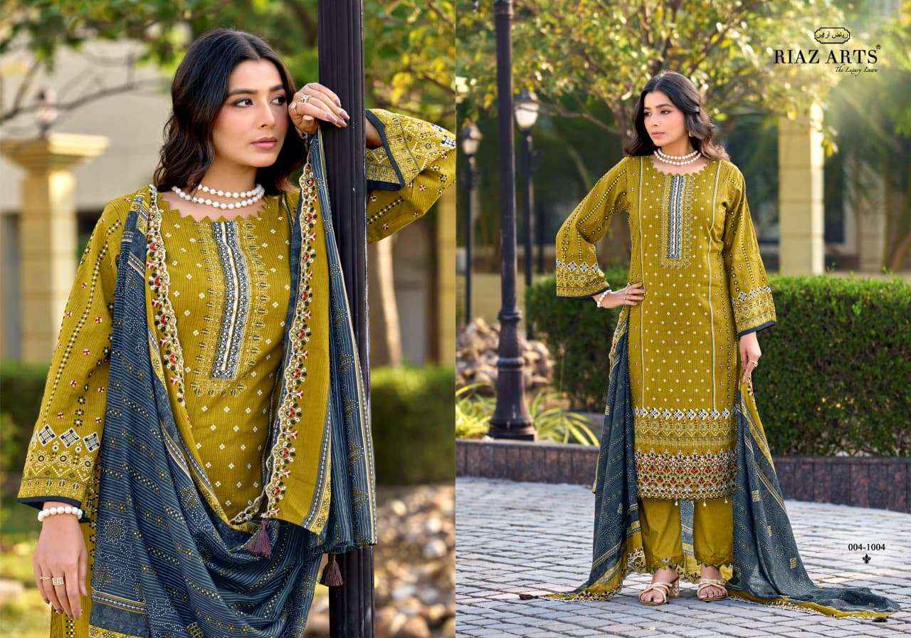 Riaz Arts Bin Saeed Vol-16 Cotton Cambric Dress Material (6 pcs Catalogue)