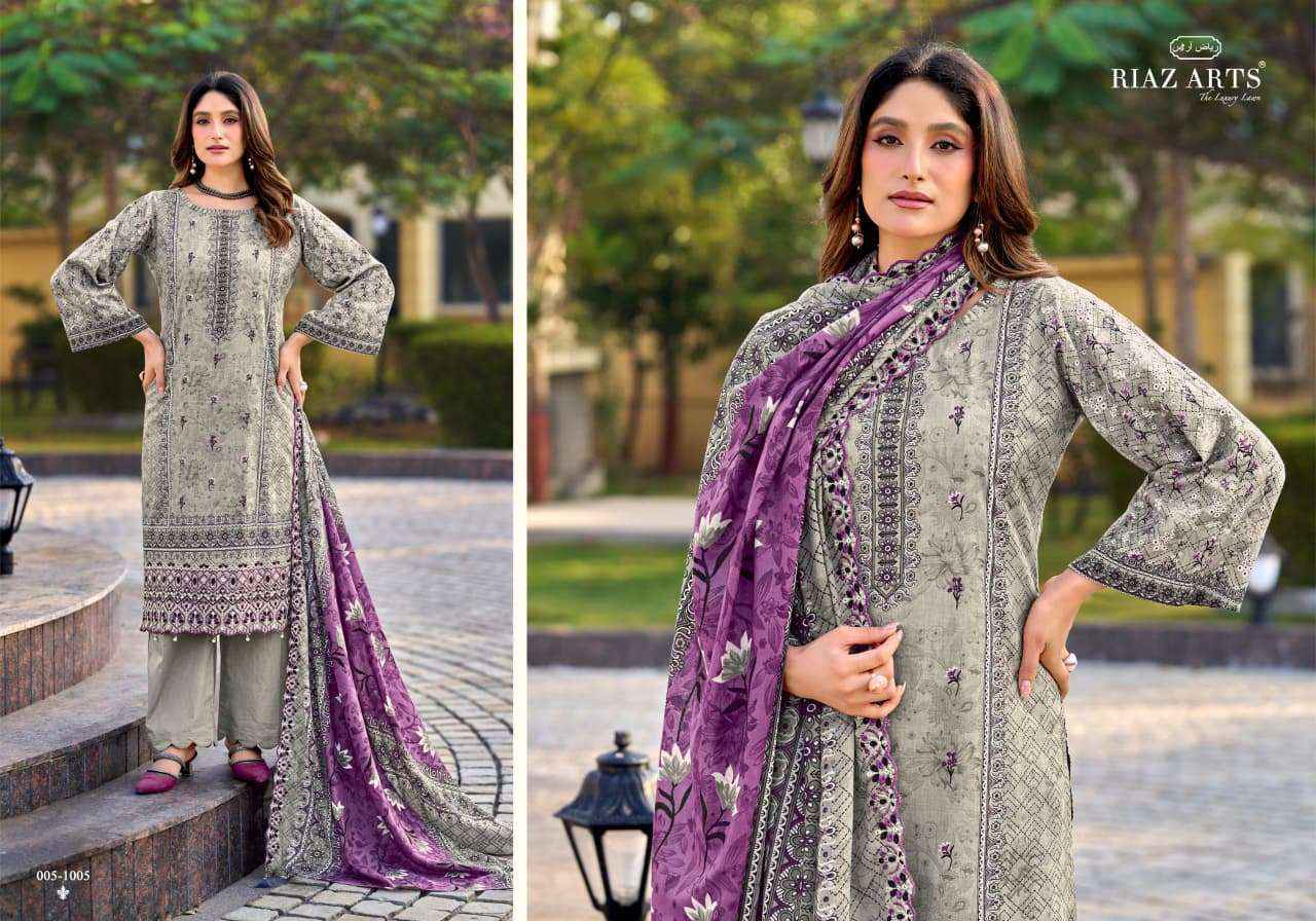 Riaz Arts Bin Saeed Vol-16 Cotton Cambric Dress Material (6 pcs Catalogue)