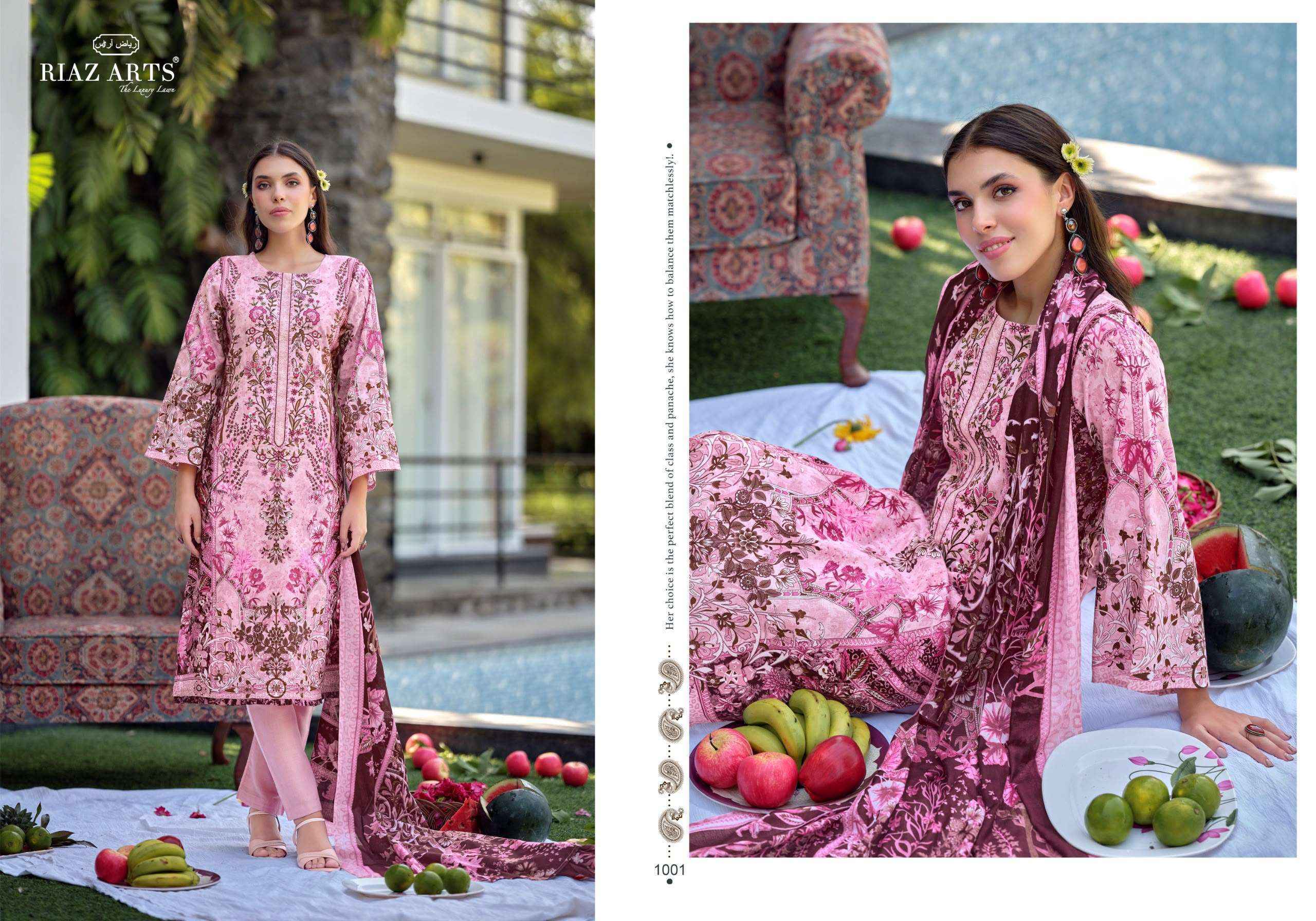 Riaz Arts Musafir Vol-44 Cotton Dress Material (8 pcs Catalogue)