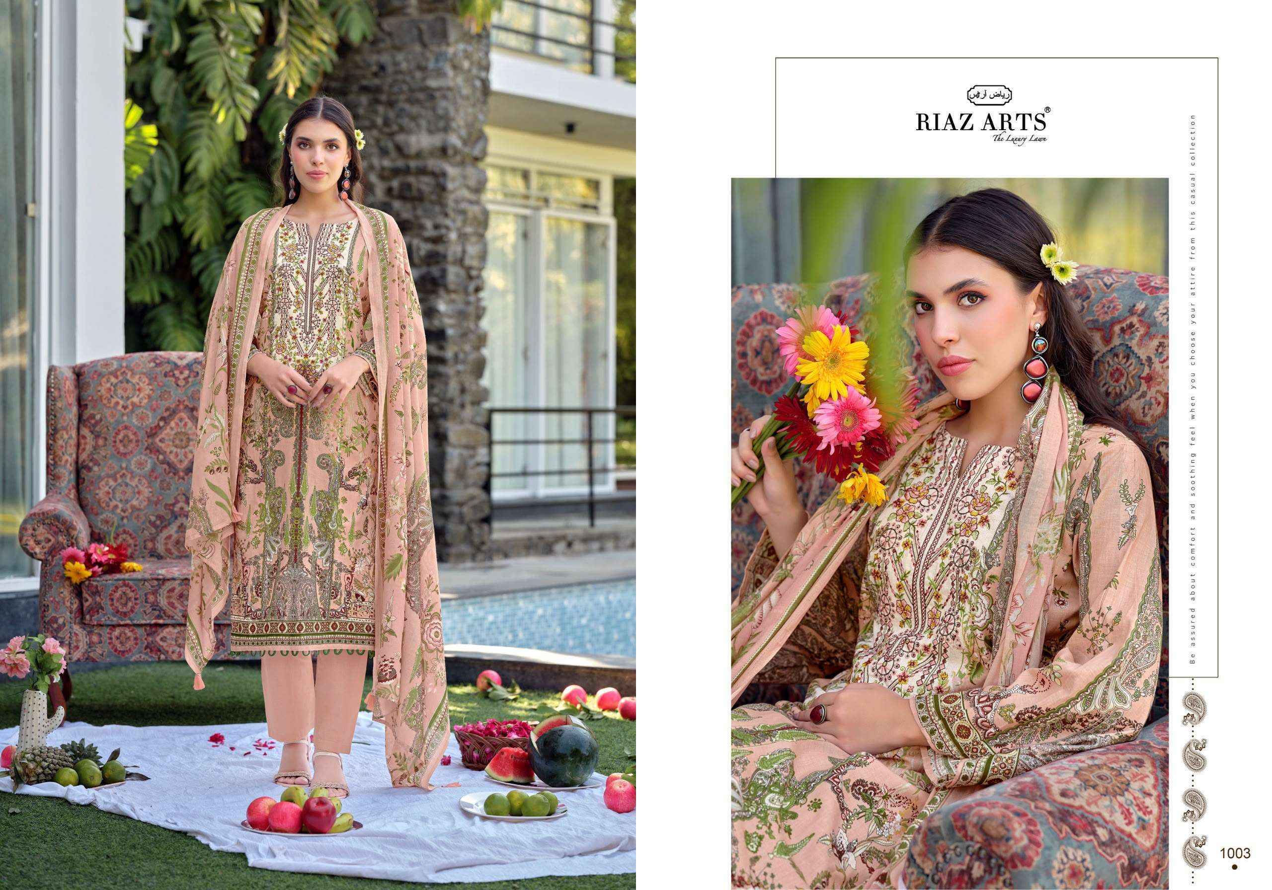 Riaz Arts Musafir Vol-44 Cotton Dress Material (8 pcs Catalogue)