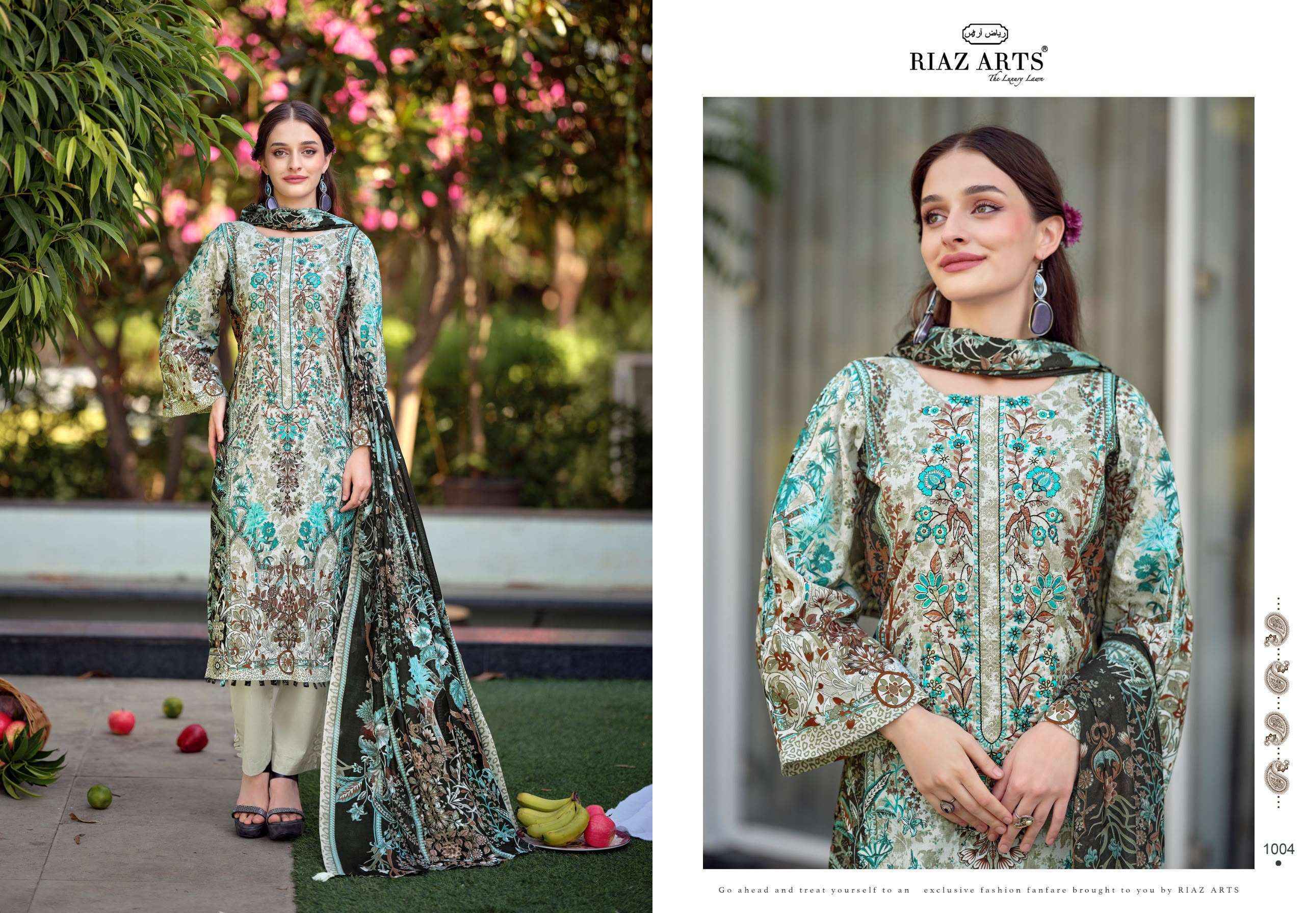Riaz Arts Musafir Vol-44 Cotton Dress Material (8 pcs Catalogue)