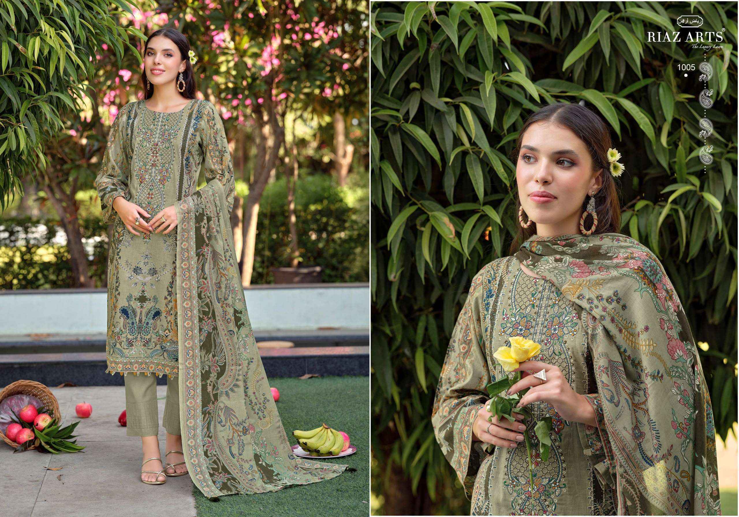 Riaz Arts Musafir Vol-44 Cotton Dress Material (8 pcs Catalogue)