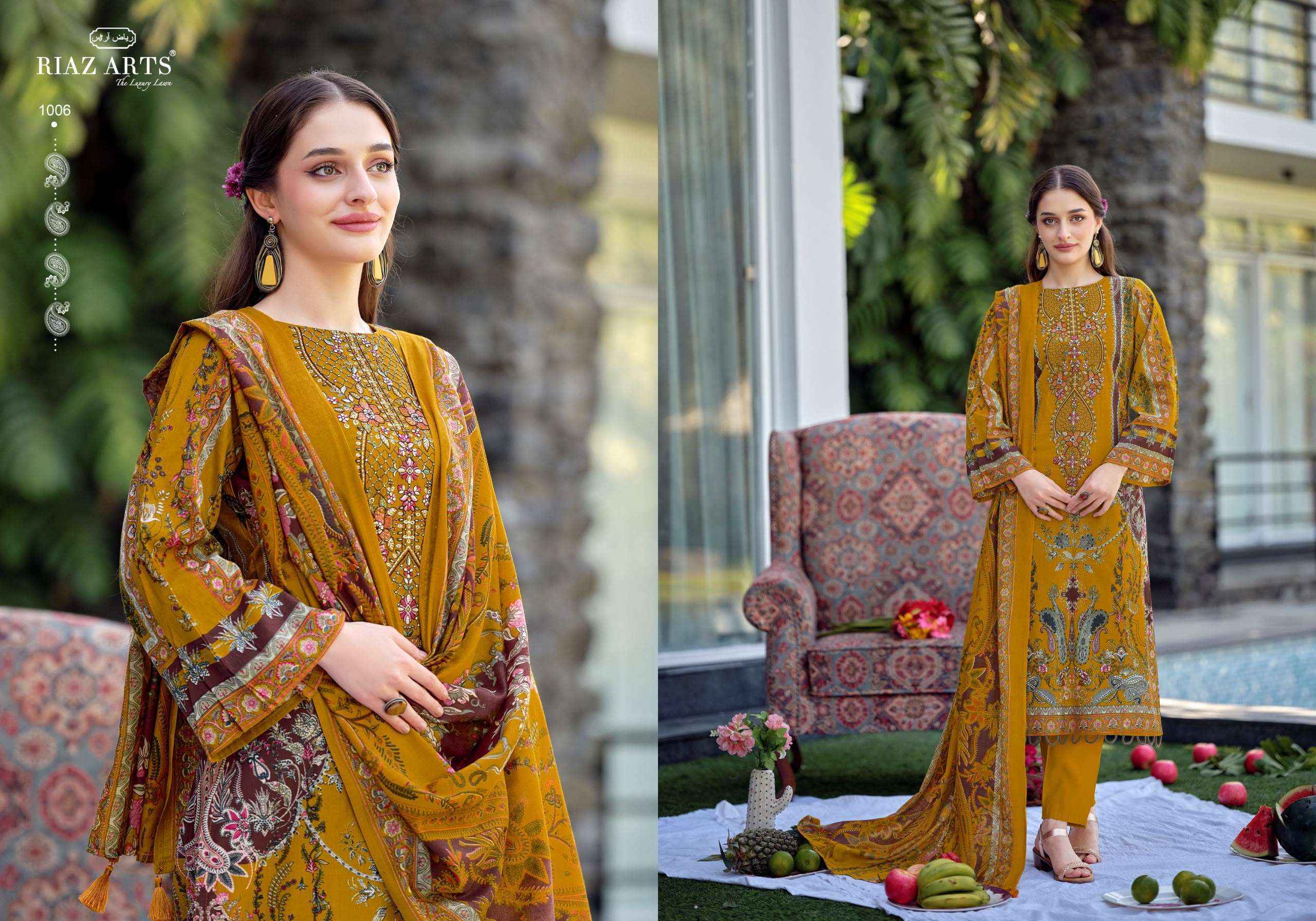 Riaz Arts Musafir Vol-44 Cotton Dress Material (8 pcs Catalogue)