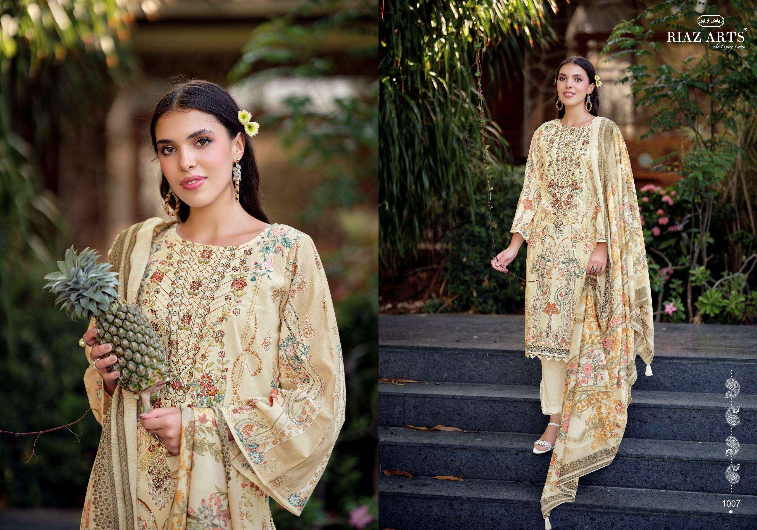 Riaz Arts Musafir Vol-44 Cotton Dress Material (8 pcs Catalogue)