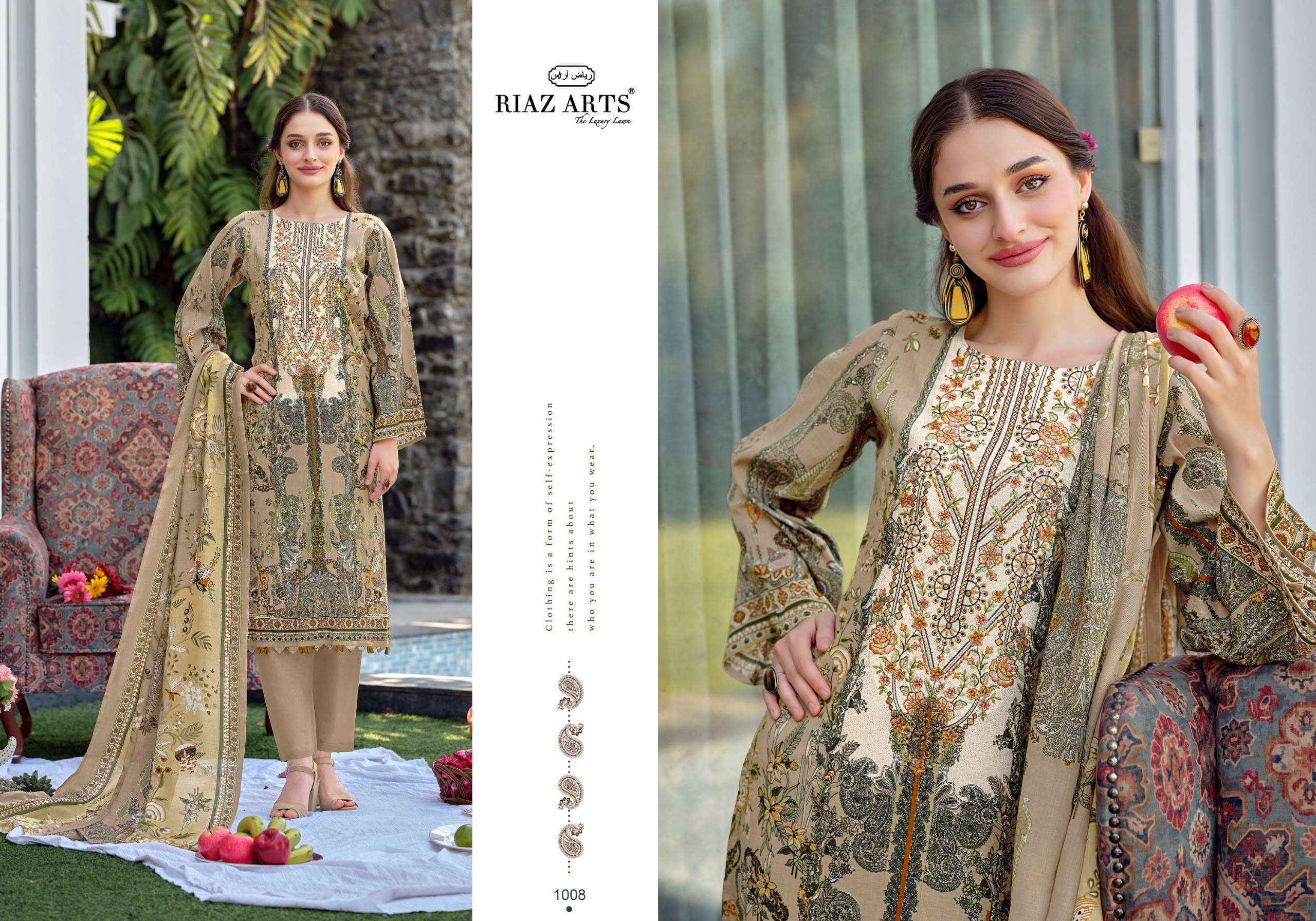 Riaz Arts Musafir Vol-44 Cotton Dress Material (8 pcs Catalogue)