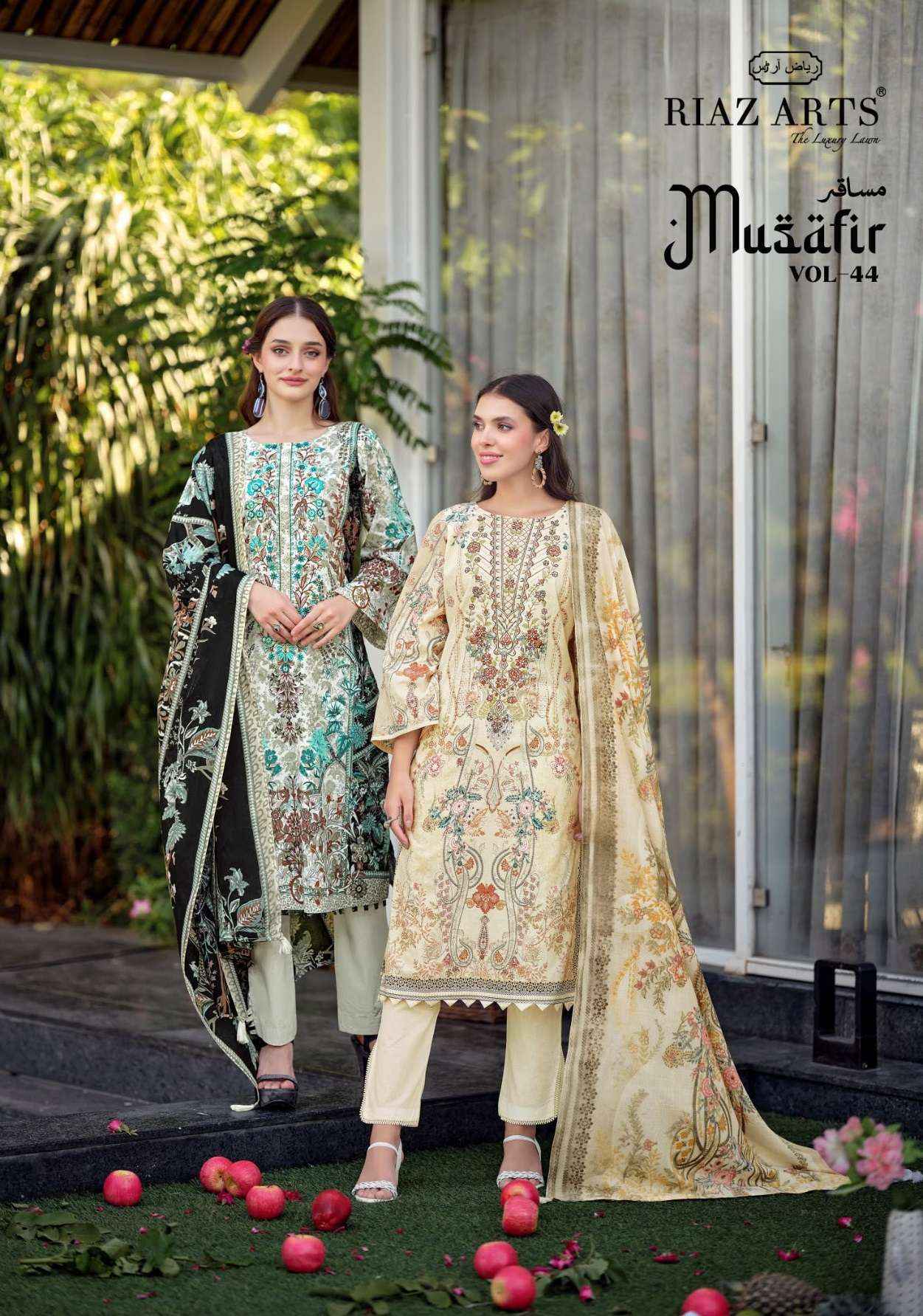 Riaz Arts Musafir Vol-44 Cotton Dress Material (8 pcs Catalogue)