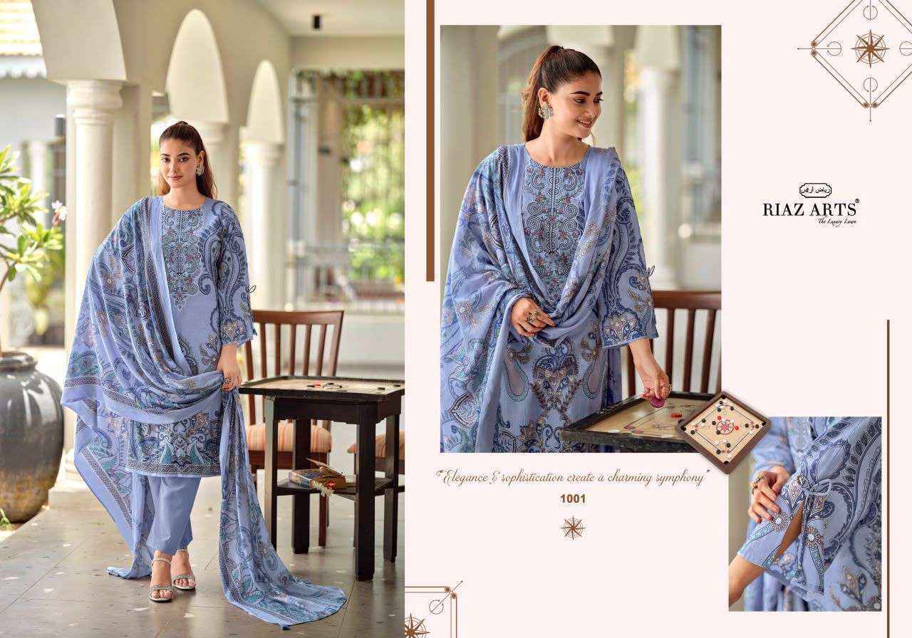 Riaz Arts Nayra Vol-42 Cotton Dress Material (8 pcs Catalogue)