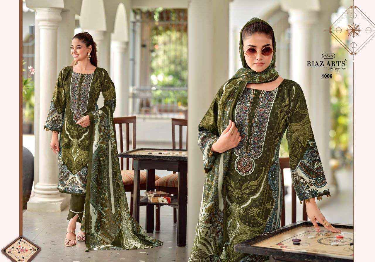 Riaz Arts Nayra Vol-42 Cotton Dress Material (8 pcs Catalogue)