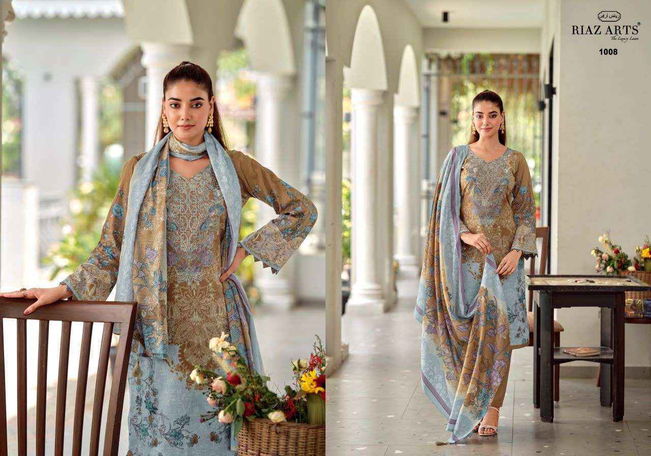 Riaz Arts Nayra Vol-42 Cotton Dress Material (8 pcs Catalogue)