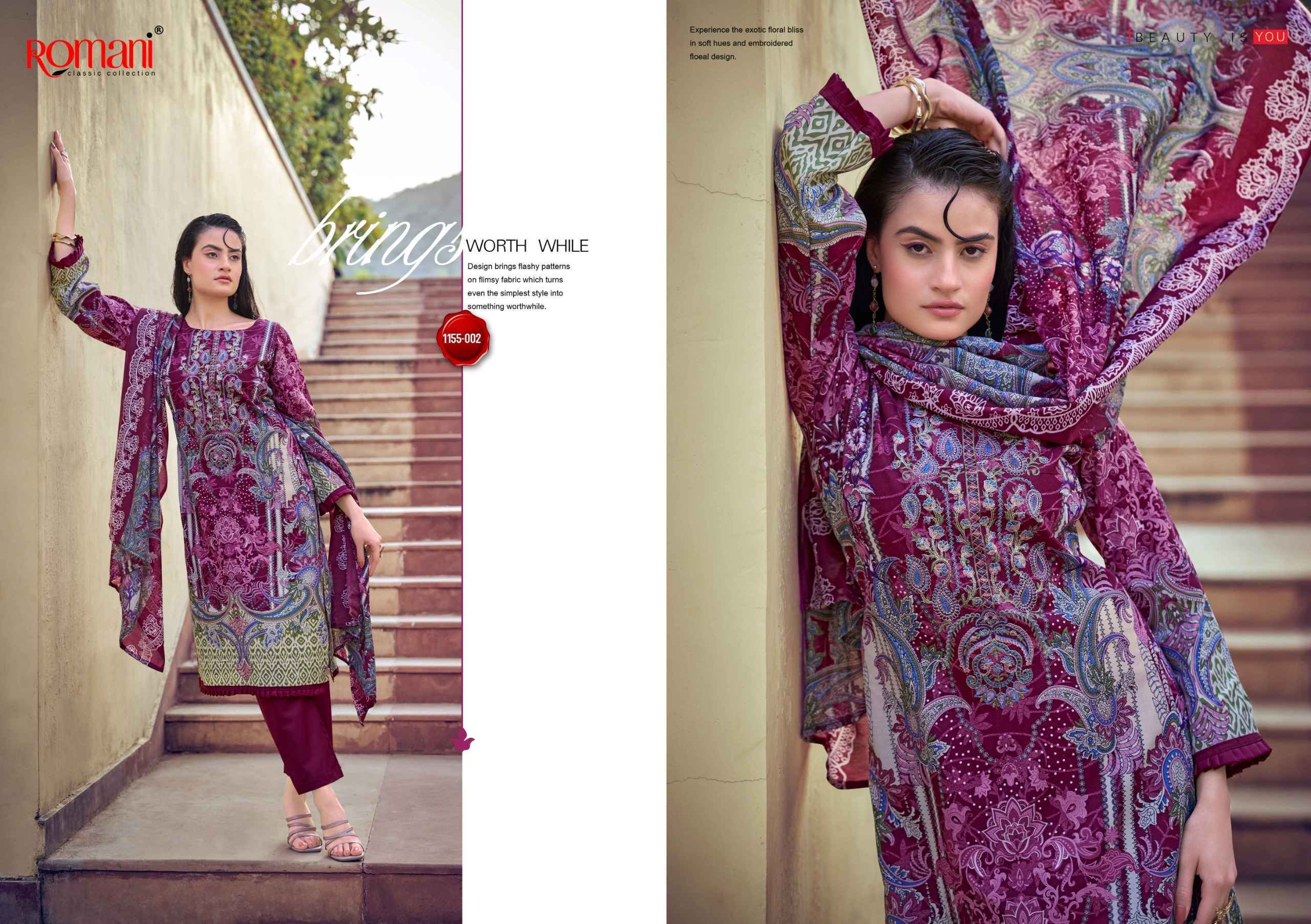 Romani Needle Wonder Vol-14 Cotton Dress Material (8 pcs Catalogue)