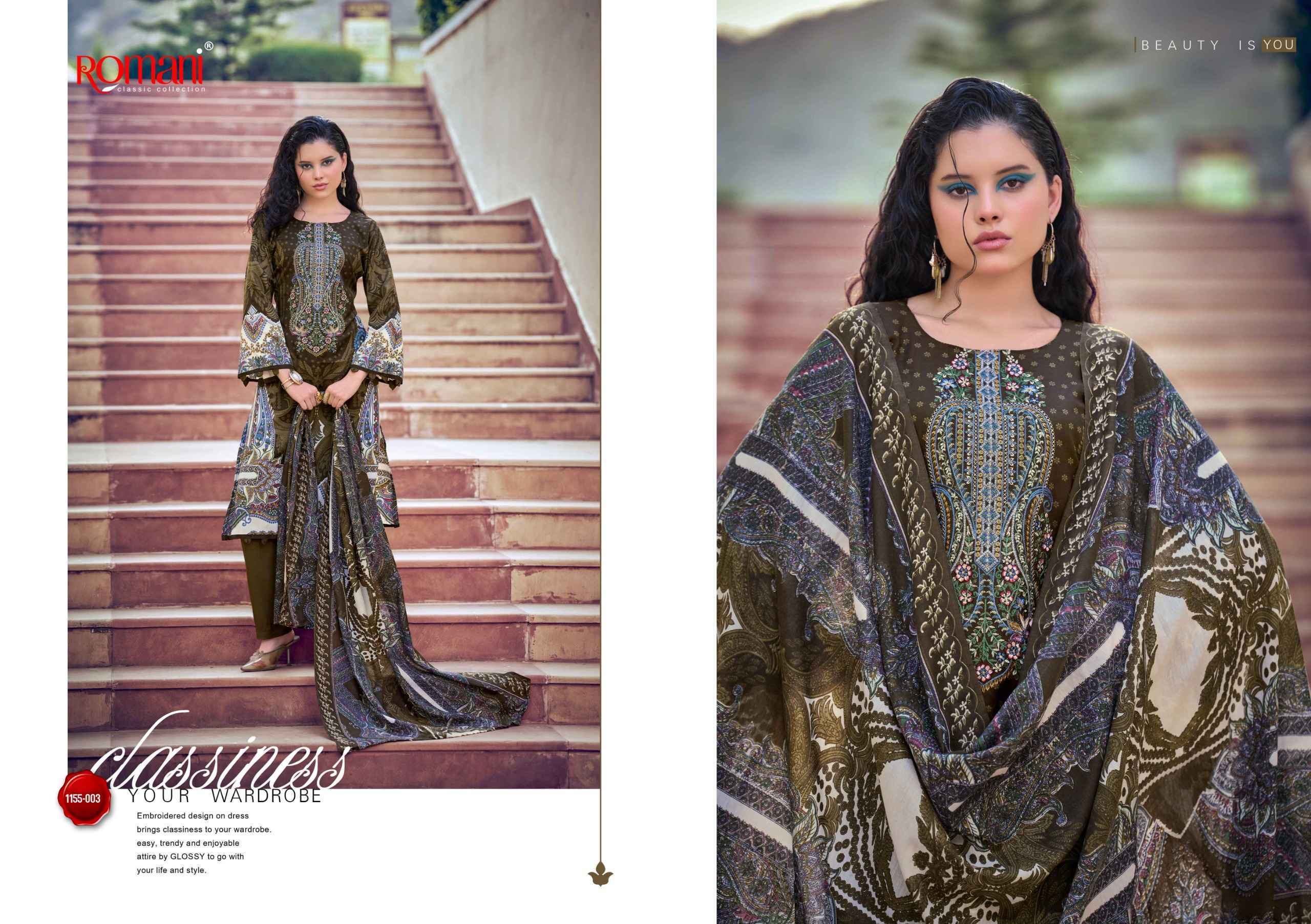 Romani Needle Wonder Vol-14 Cotton Dress Material (8 pcs Catalogue)