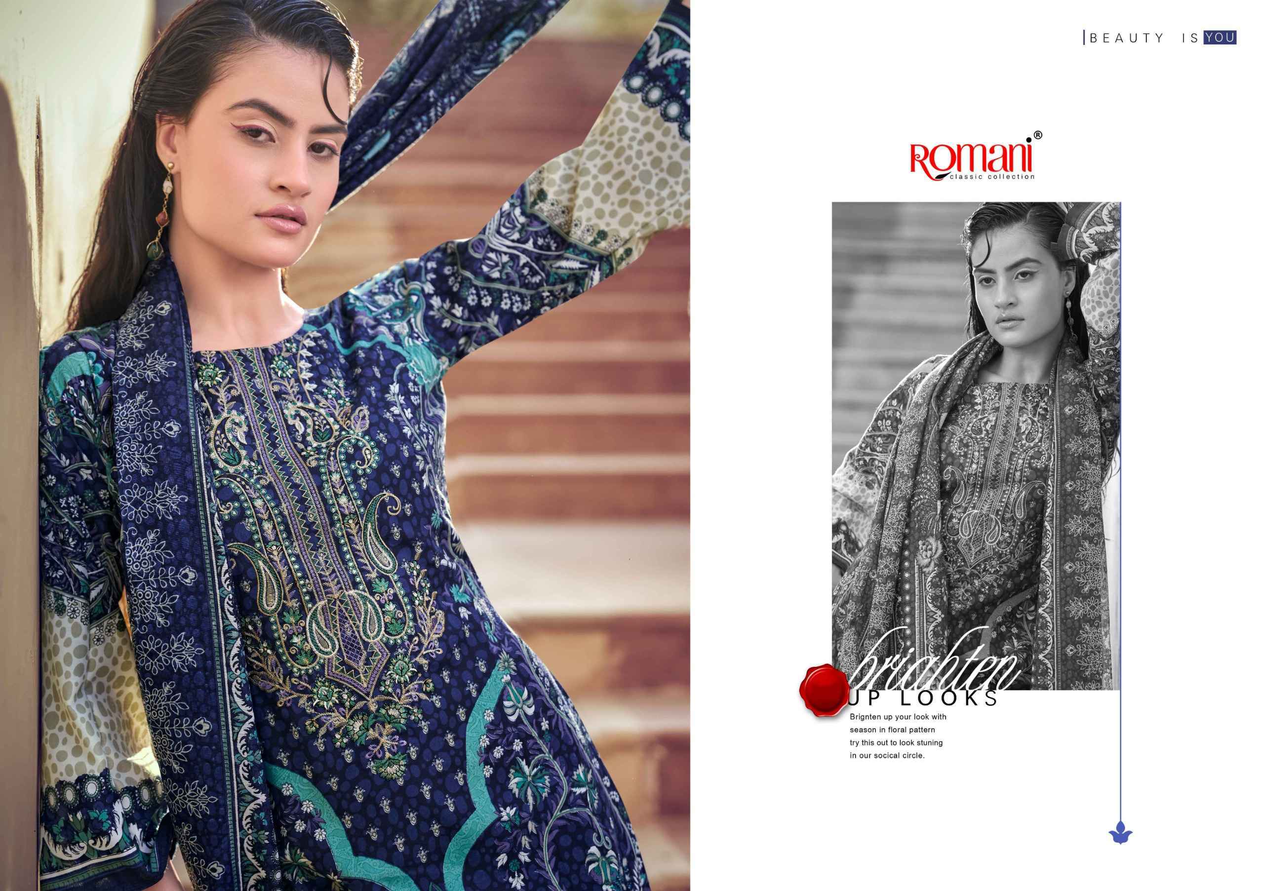 Romani Needle Wonder Vol-14 Cotton Dress Material (8 pcs Catalogue)