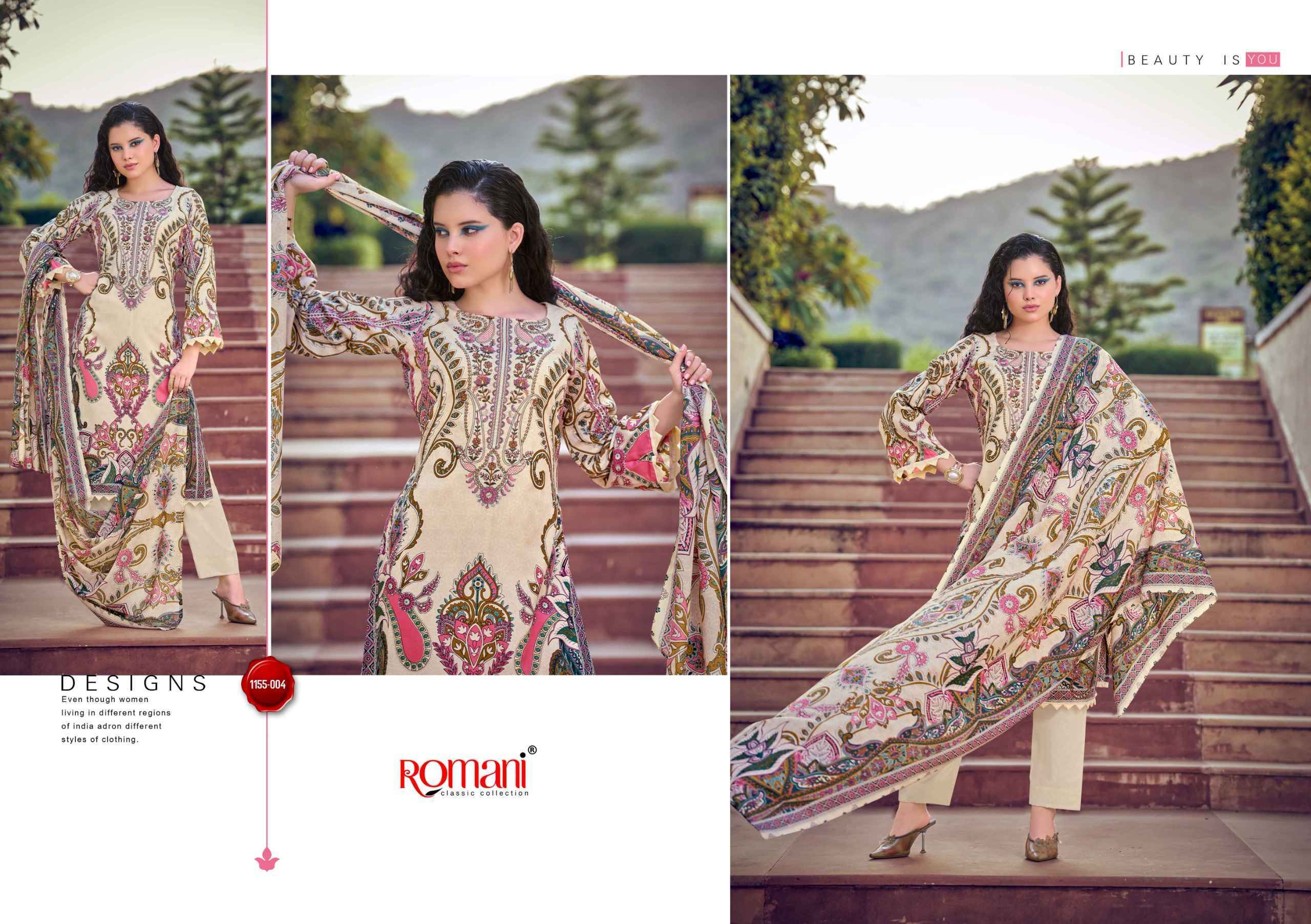 Romani Needle Wonder Vol-14 Cotton Dress Material (8 pcs Catalogue)