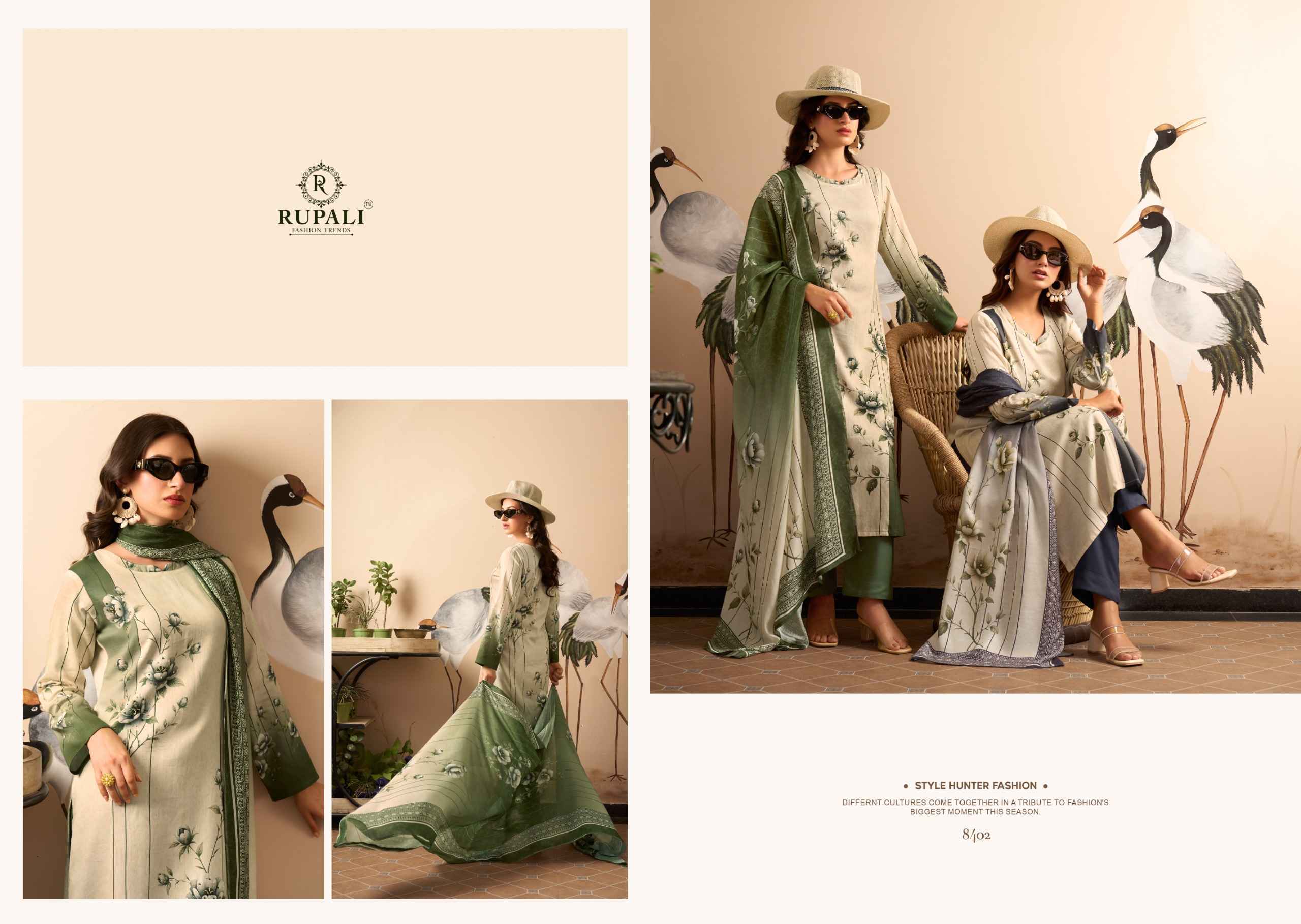 Rupali Fashion Portfolio Jam Satin Dress Material (4 pcs Catalogue)