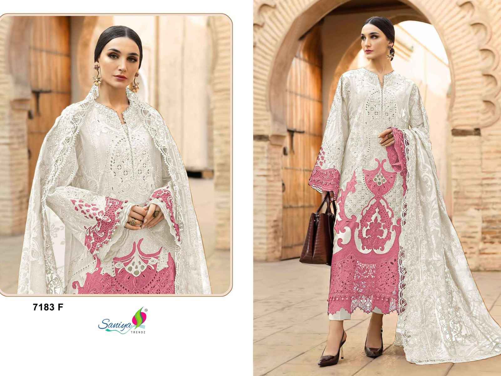 Saniya Trendz D No-7183 Cotton Dress Material (4 pcs Catalogue)