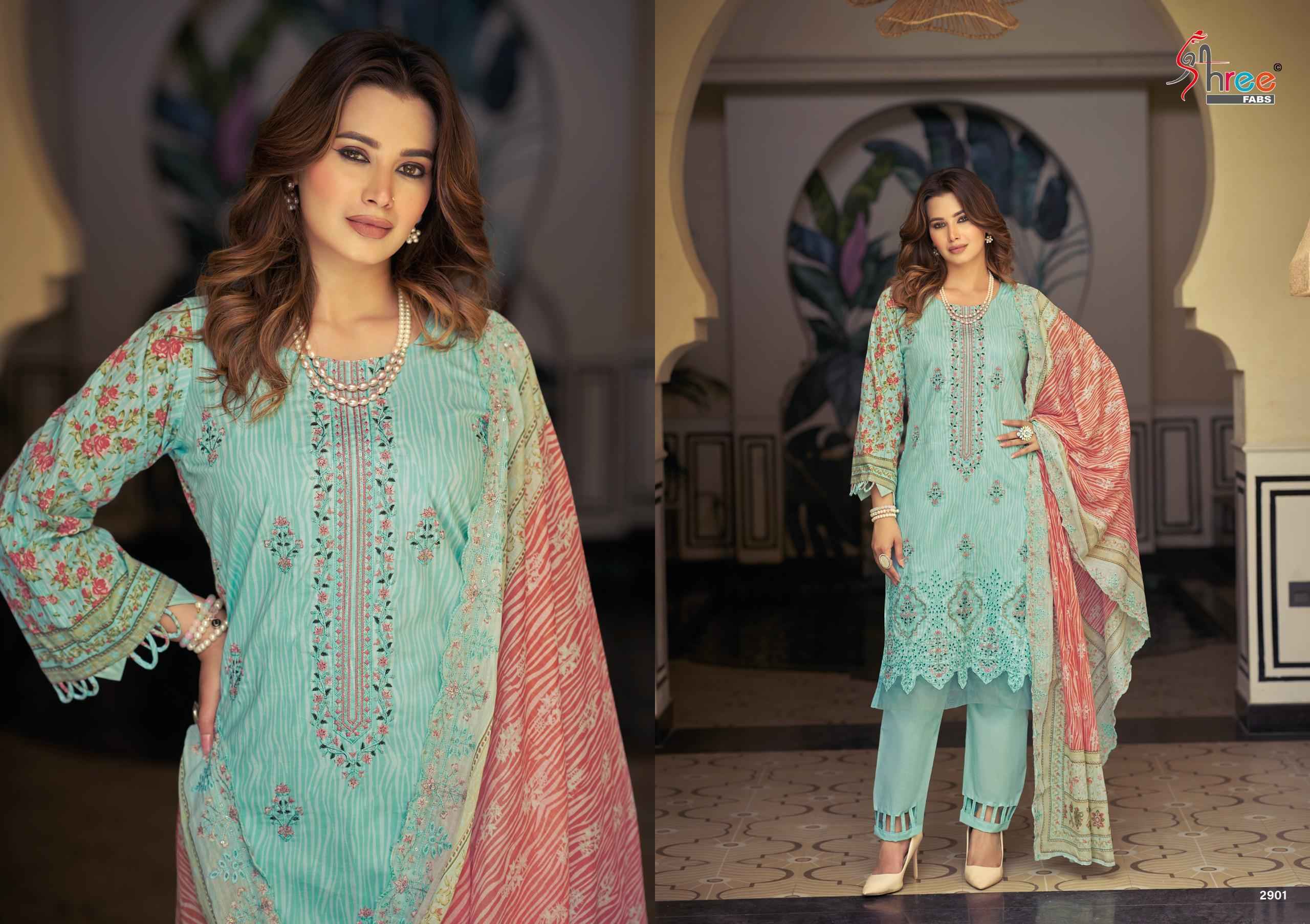 Shree Fabs Bin Saeed Lawn Collection Vol-29 Cotton Dress Material (6 pcs Catalogue)