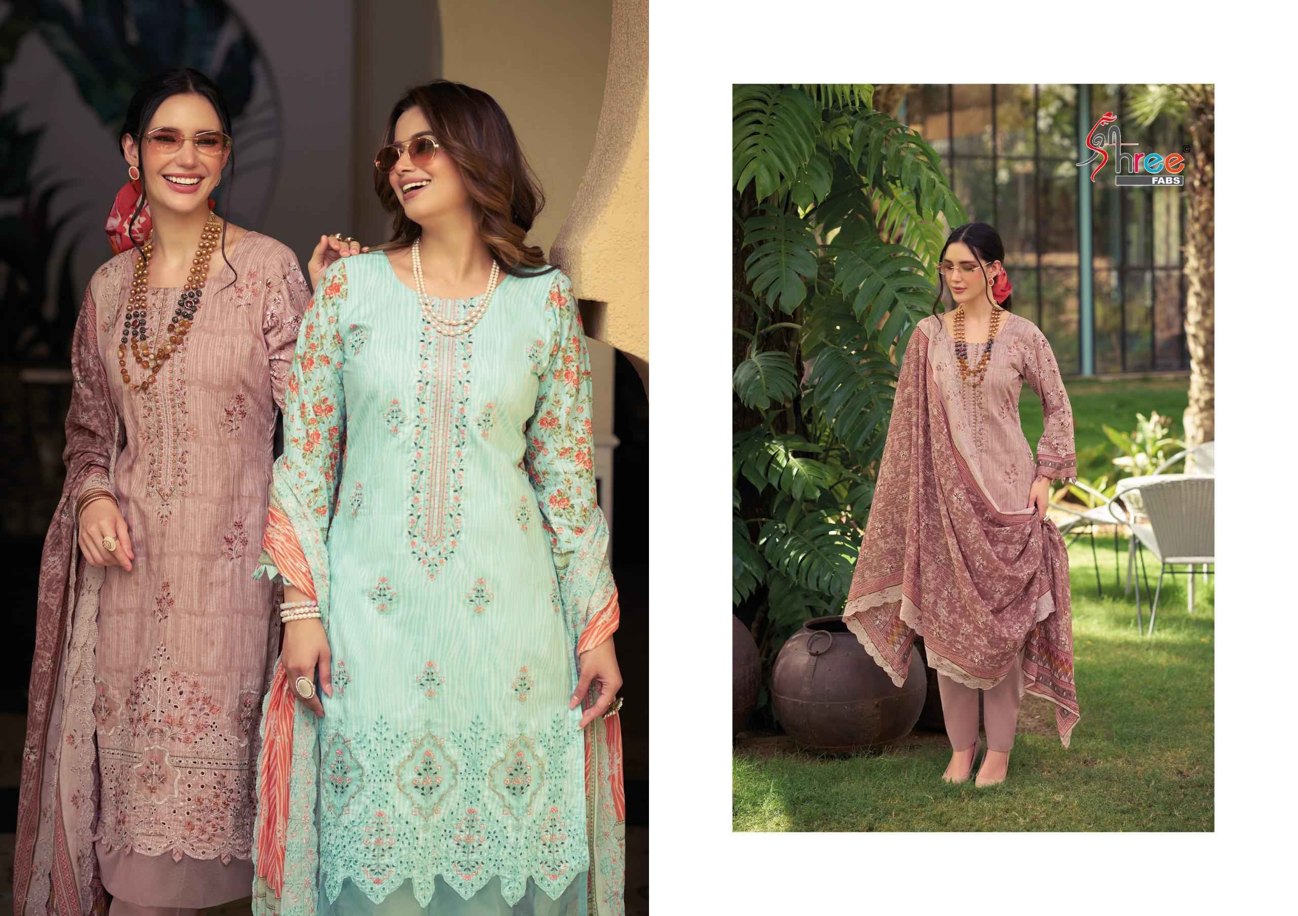 Shree Fabs Bin Saeed Lawn Collection Vol-29 Cotton Dress Material (6 pcs Catalogue)