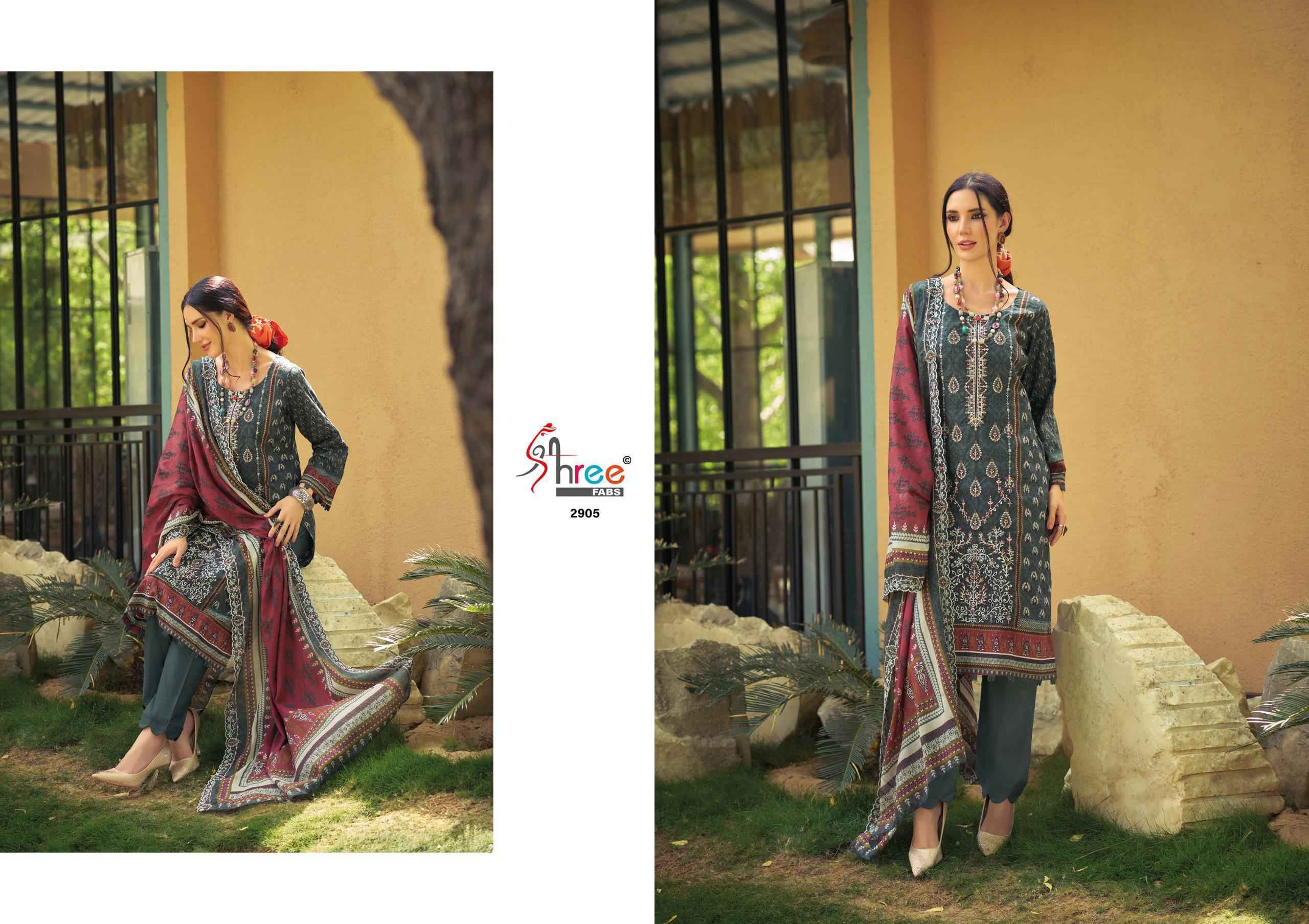 Shree Fabs Bin Saeed Lawn Collection Vol-29 Cotton Dress Material (6 pcs Catalogue)