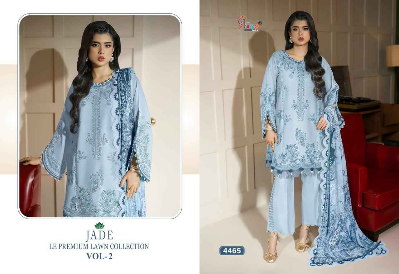 Shree Fabs Jade Le Premium Lawn Collection Vol-2 Cotton Dress Material (6 pcs Catalogue)