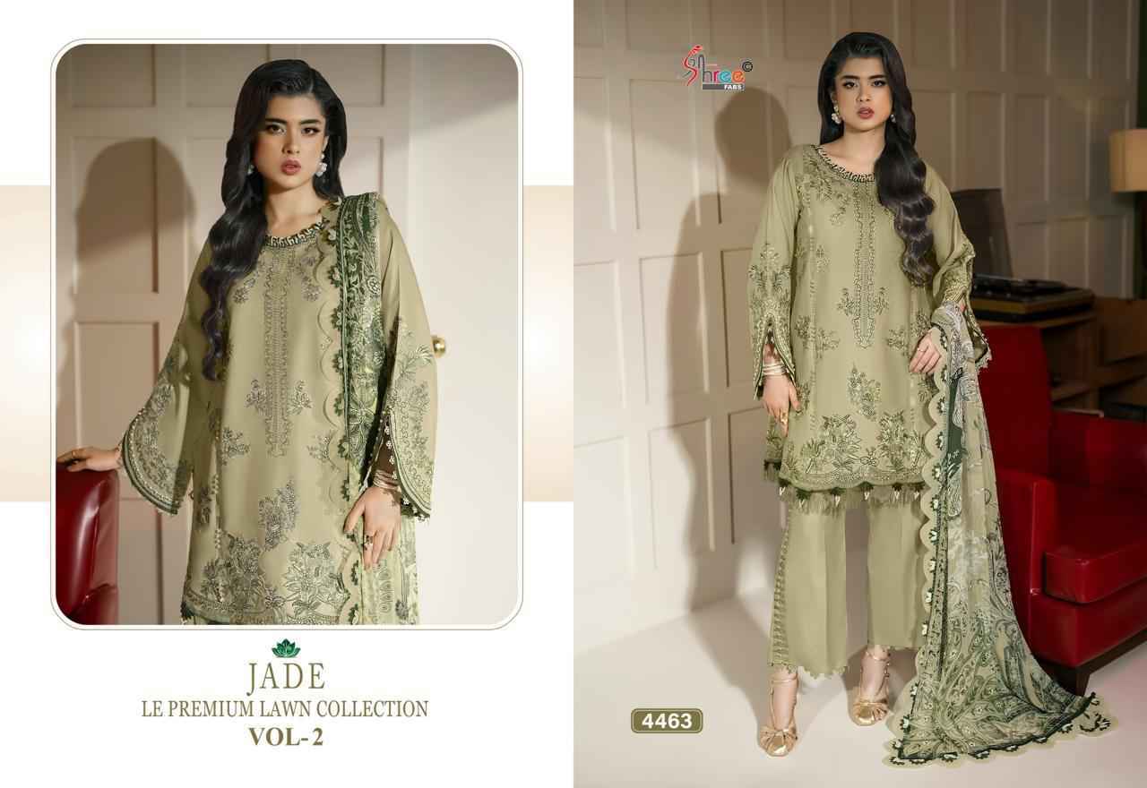 Shree Fabs Jade Le Premium Lawn Collection Vol-2 Cotton Dress Material (6 pcs Catalogue)