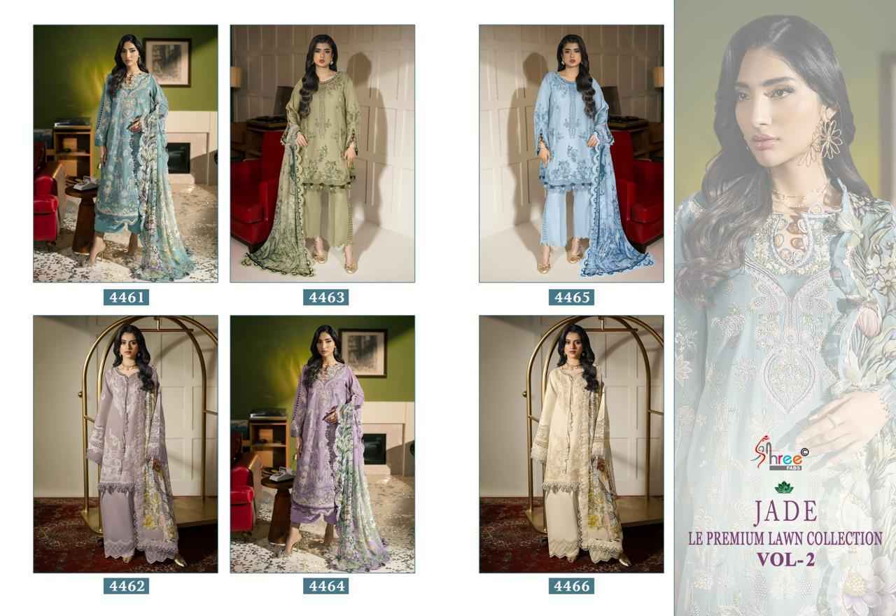 Shree Fabs Jade Le Premium Lawn Collection Vol-2 Cotton Dress Material (6 pcs Catalogue)