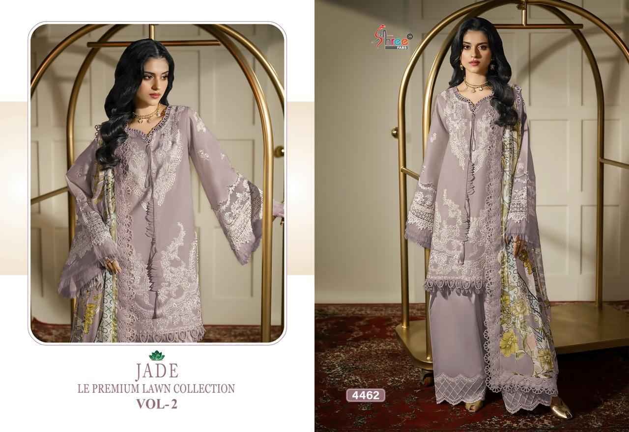 Shree Fabs Jade Le Premium Lawn Collection Vol-2 Cotton Dress Material (6 pcs Catalogue)
