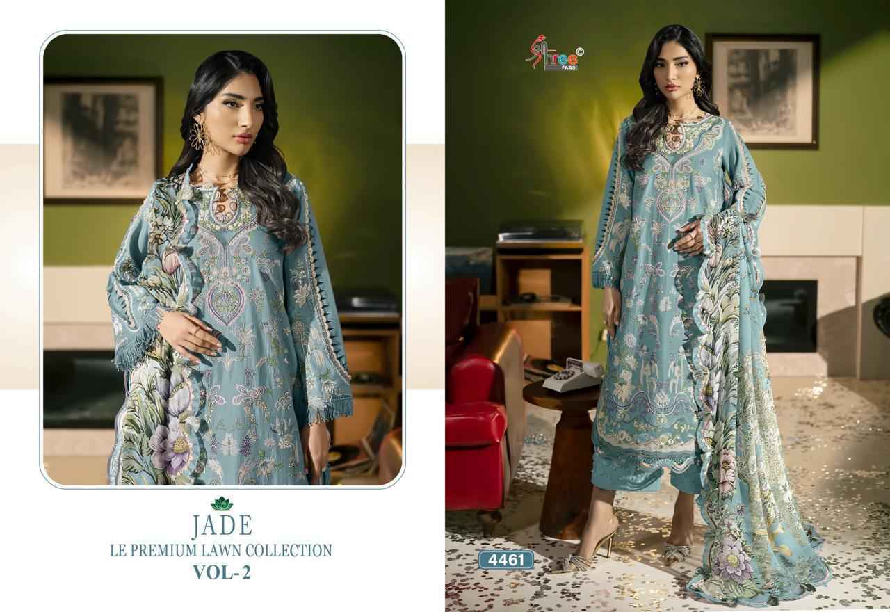 Shree Fabs Jade Le Premium Lawn Collection Vol-2 Cotton Dress Material (6 pcs Catalogue)