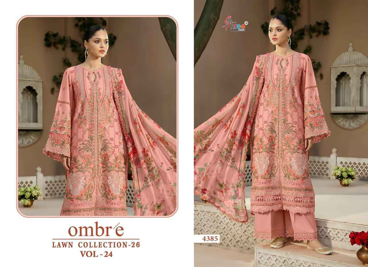 Shree Fabs Ombre Lawn Collection 26 Vol-24 Cotton Dress Material (6 pcs Catalogue)