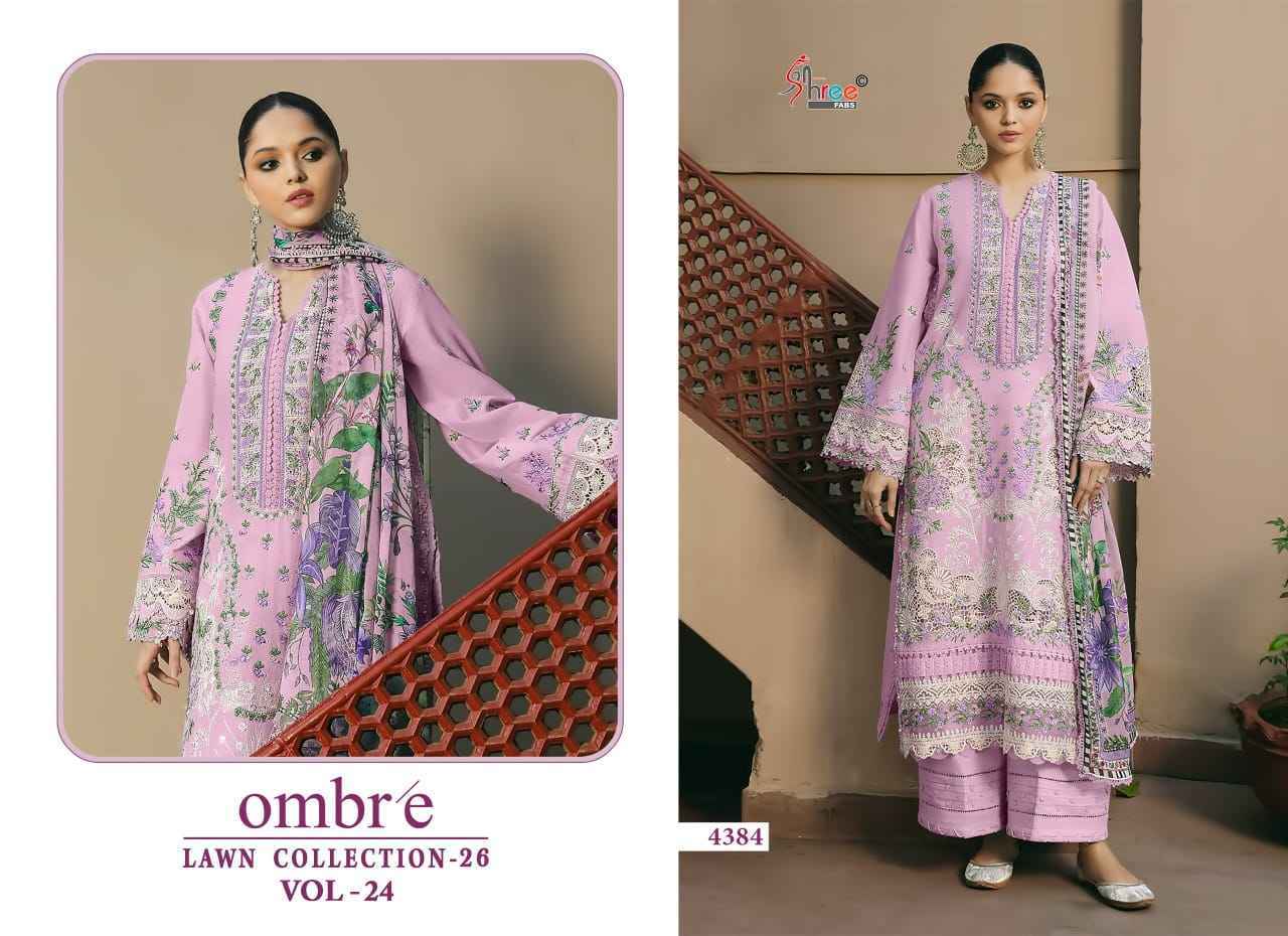 Shree Fabs Ombre Lawn Collection 26 Vol-24 Cotton Dress Material (6 pcs Catalogue)