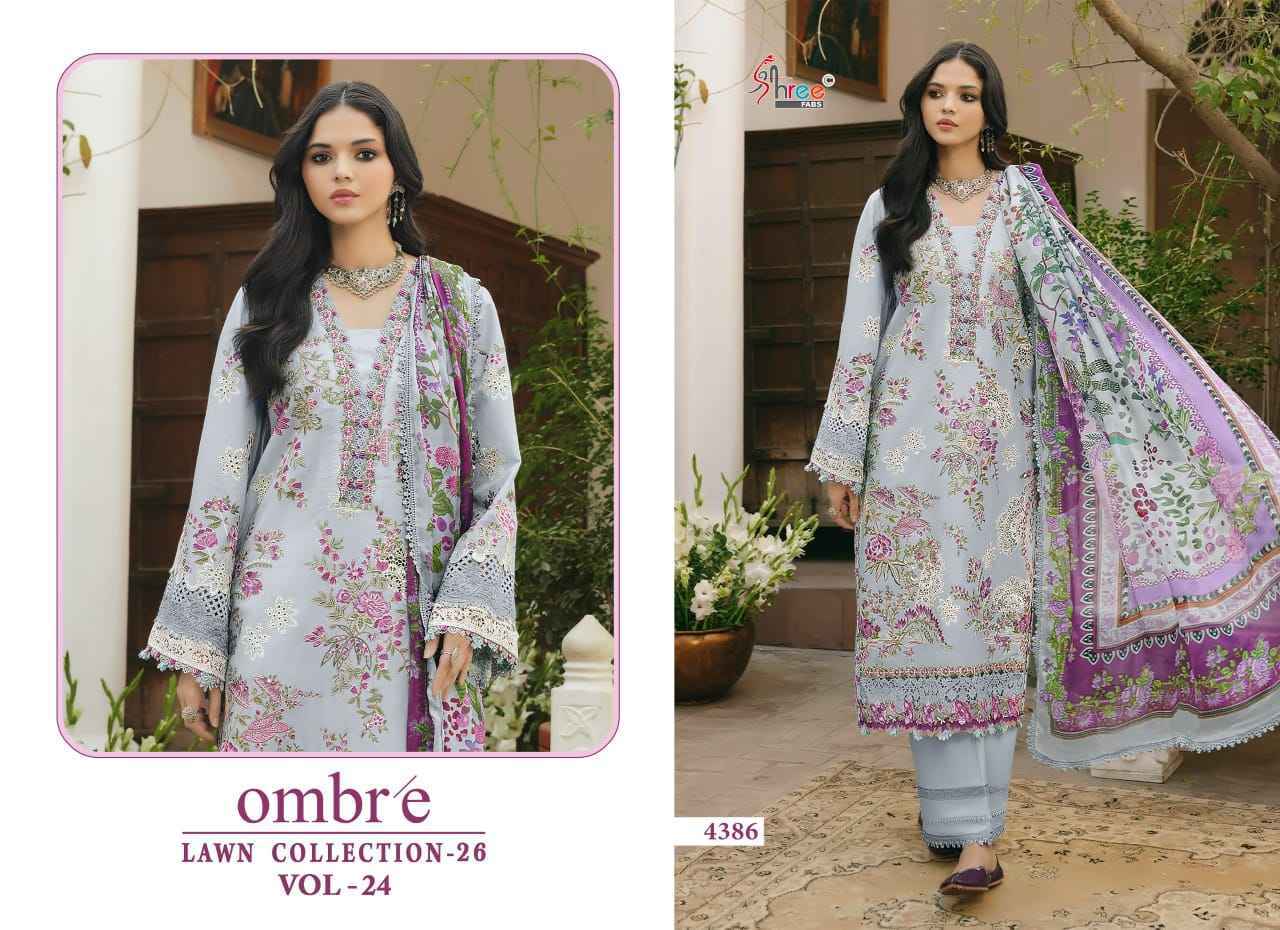 Shree Fabs Ombre Lawn Collection 26 Vol-24 Cotton Dress Material (6 pcs Catalogue)