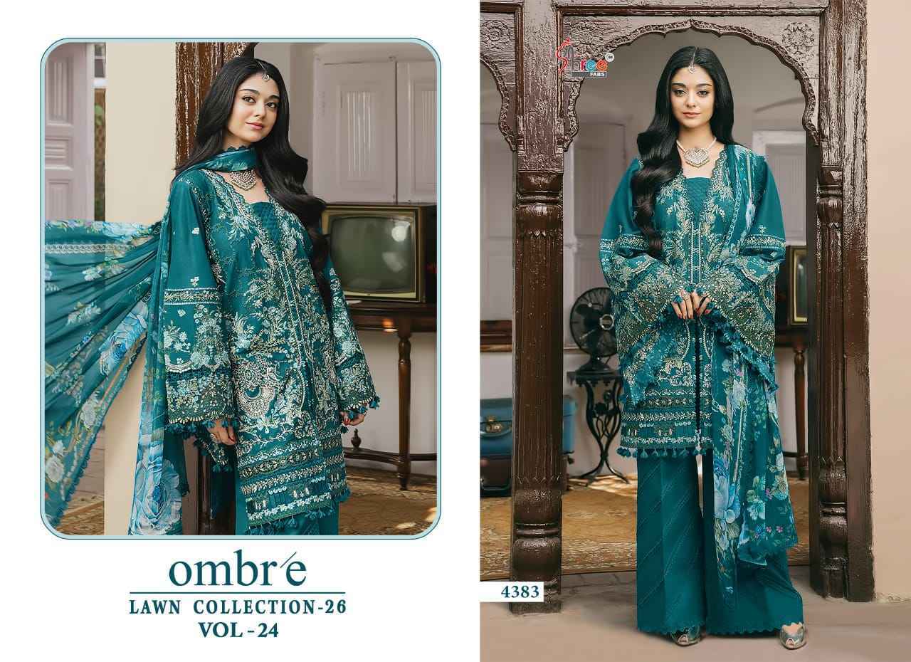 Shree Fabs Ombre Lawn Collection 26 Vol-24 Cotton Dress Material (6 pcs Catalogue)