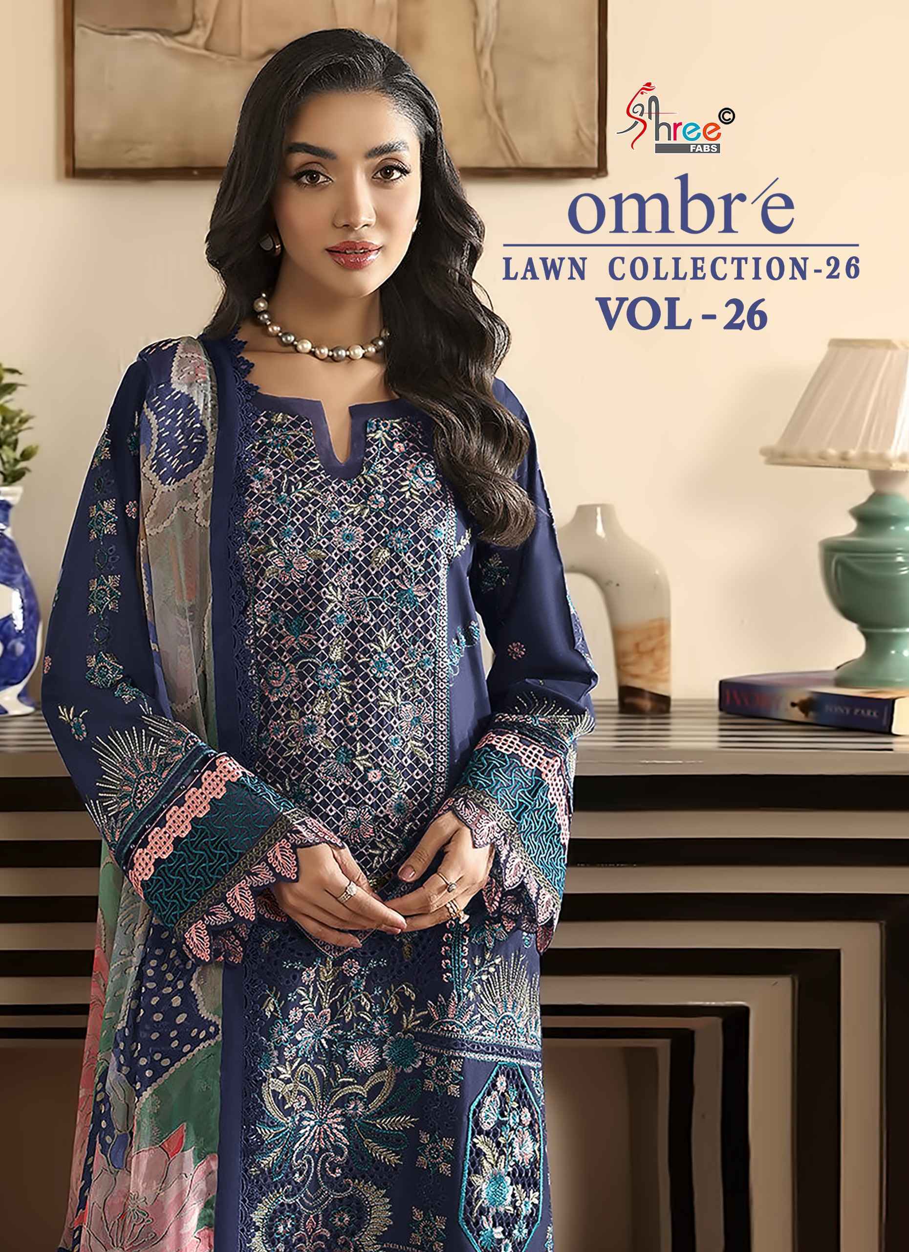 Shree Fabs Ombre Lawn Collection 26 Vol-26 Cotton Dress Material (6 pcs Catalogue)