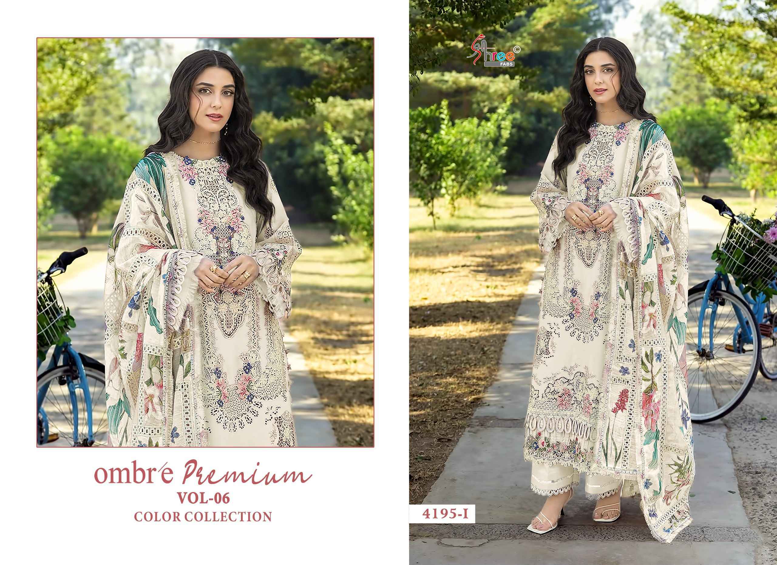 Shree Fabs Ombre Premium Vol-6 Colour Collection Cotton Dress Material (4 pcs Catalogue)