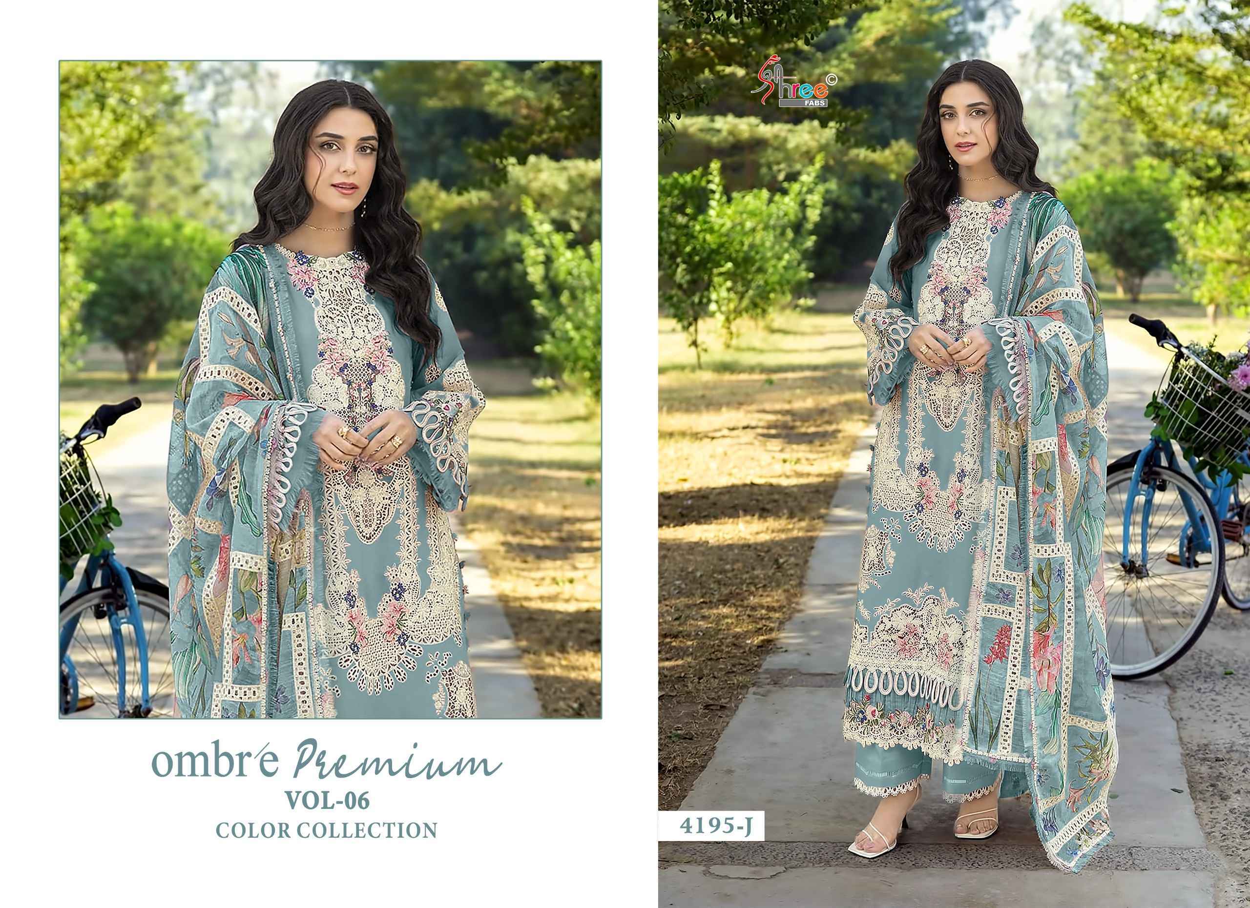 Shree Fabs Ombre Premium Vol-6 Colour Collection Cotton Dress Material (4 pcs Catalogue)