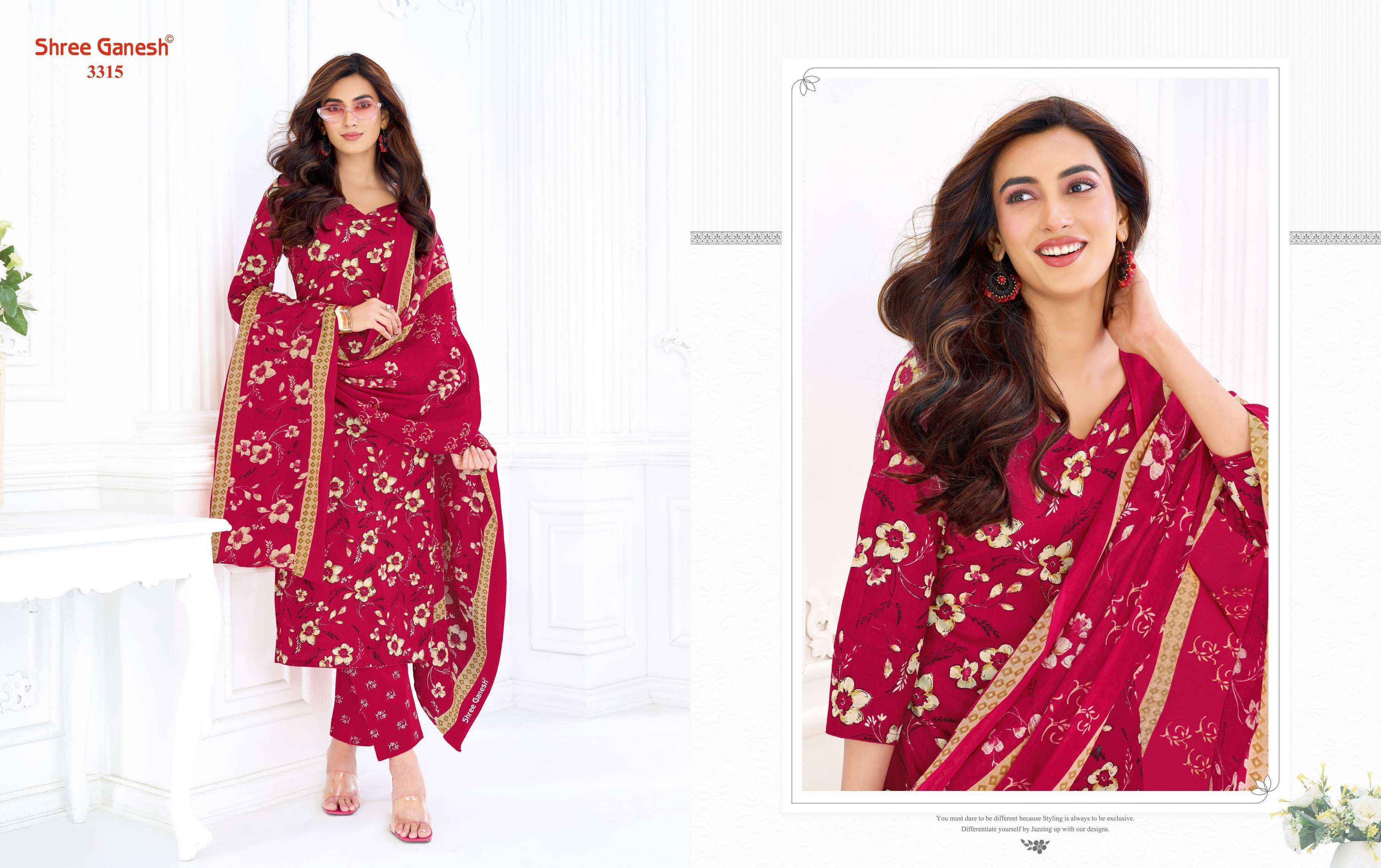 Shree Ganesh Samaiyra Vol-23 Cotton Dress Material (20 pcs catalog)