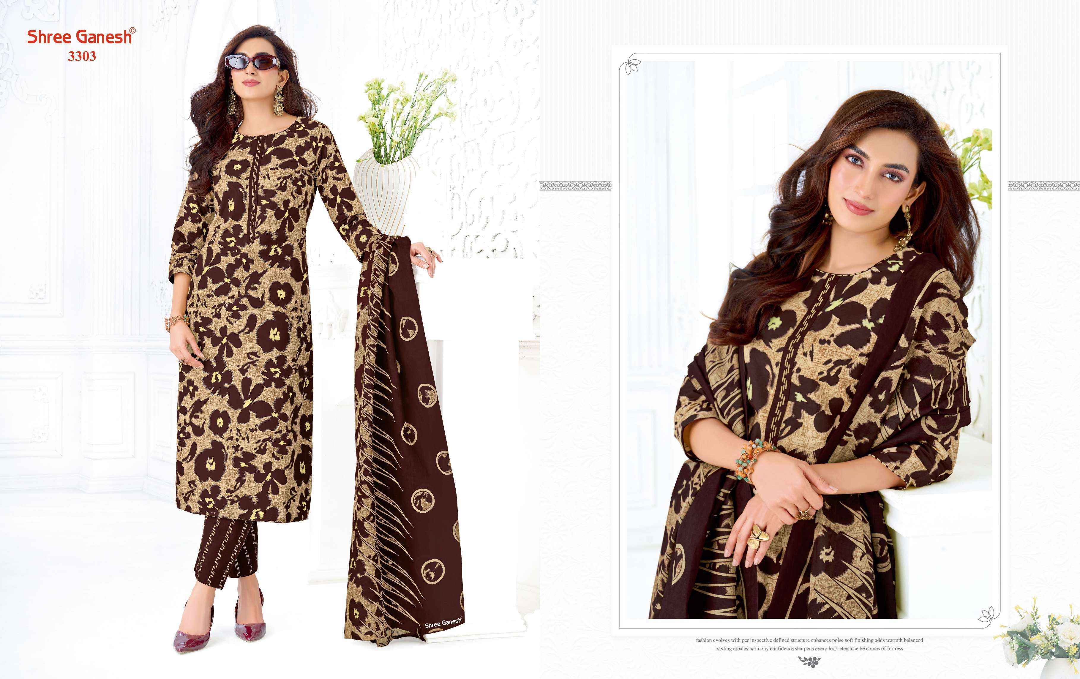 Shree Ganesh Samaiyra Vol-23 Cotton Dress Material (20 pcs catalog)