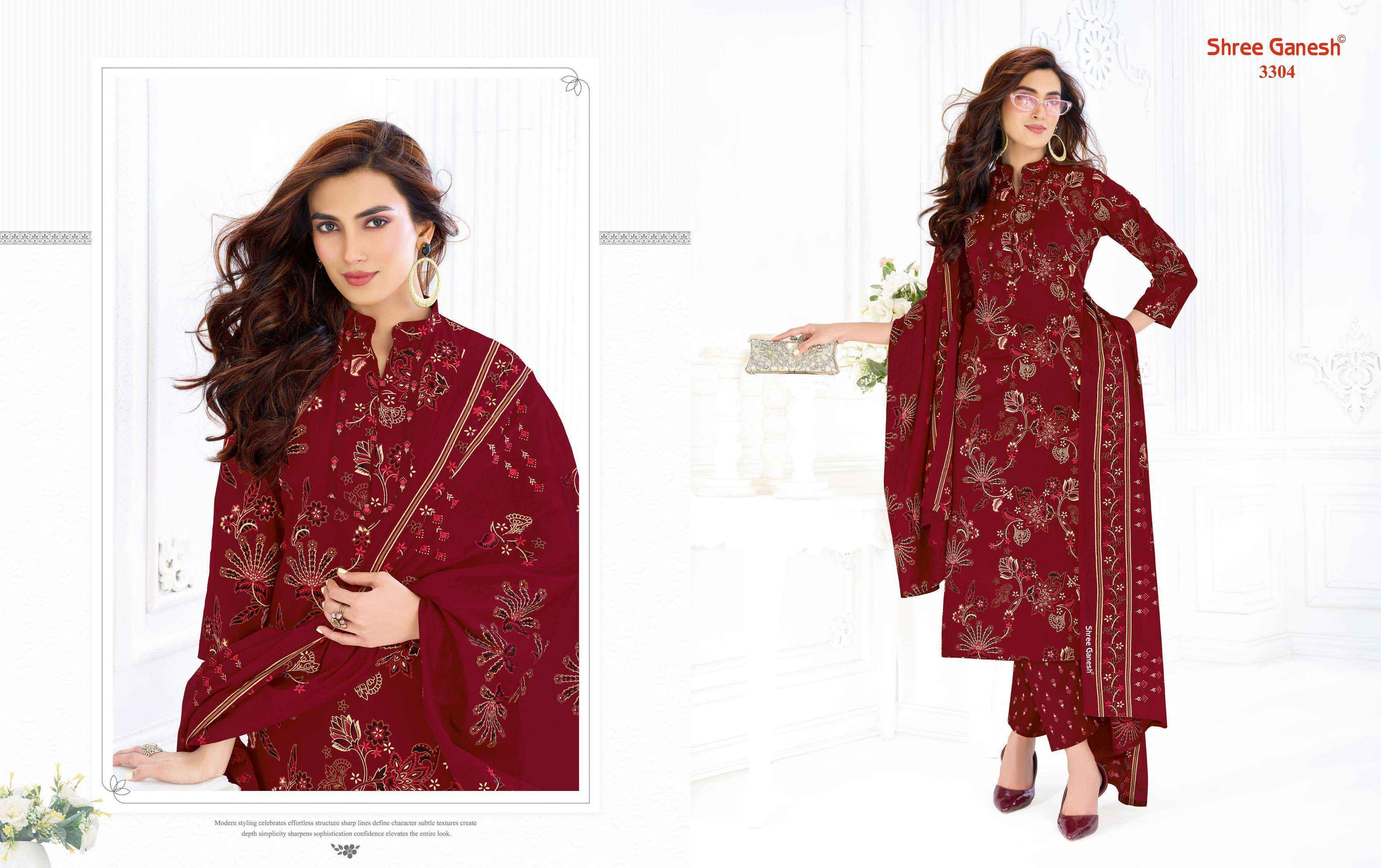 Shree Ganesh Samaiyra Vol-23 Cotton Dress Material (20 pcs catalog)