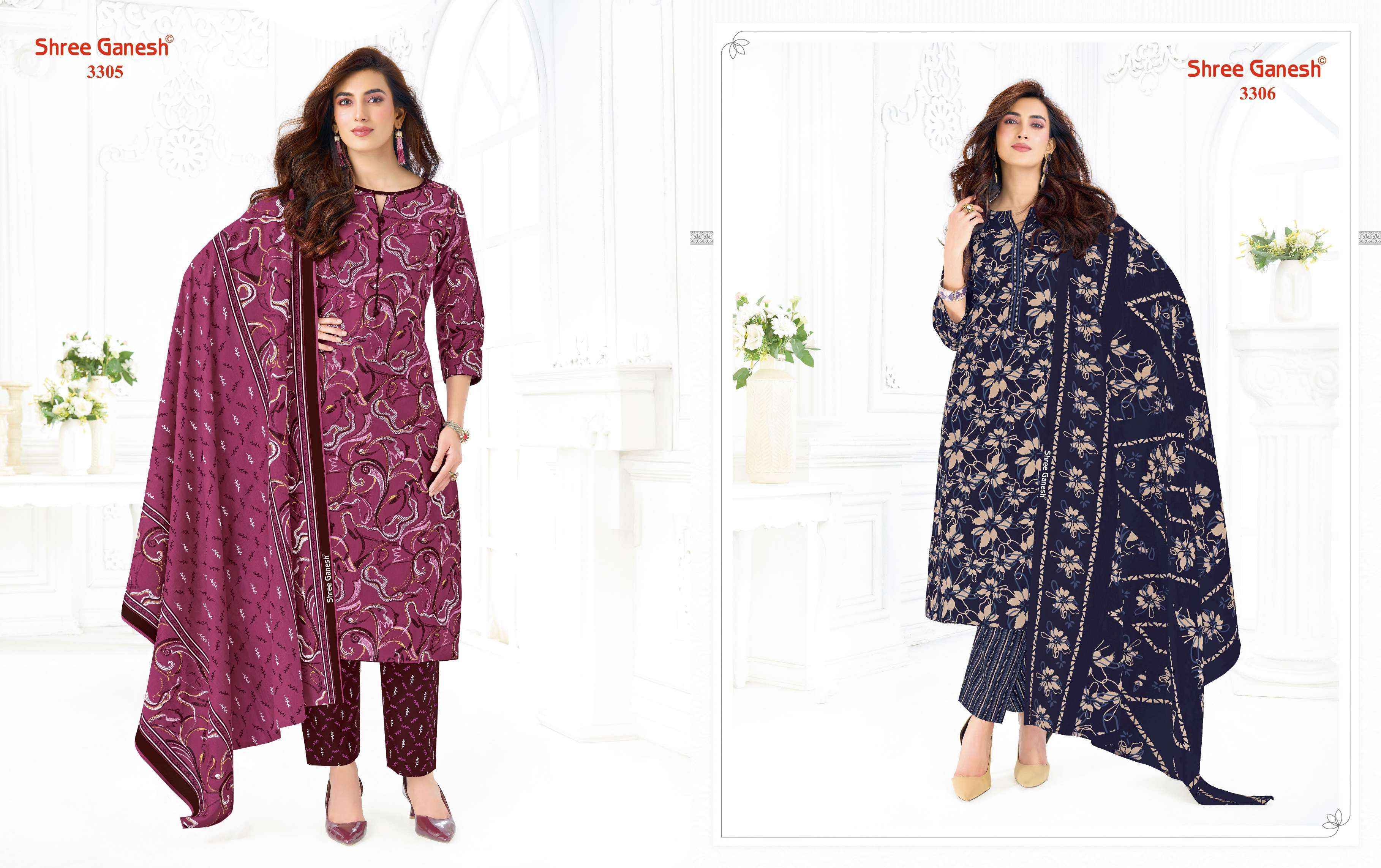 Shree Ganesh Samaiyra Vol-23 Cotton Dress Material (20 pcs catalog)