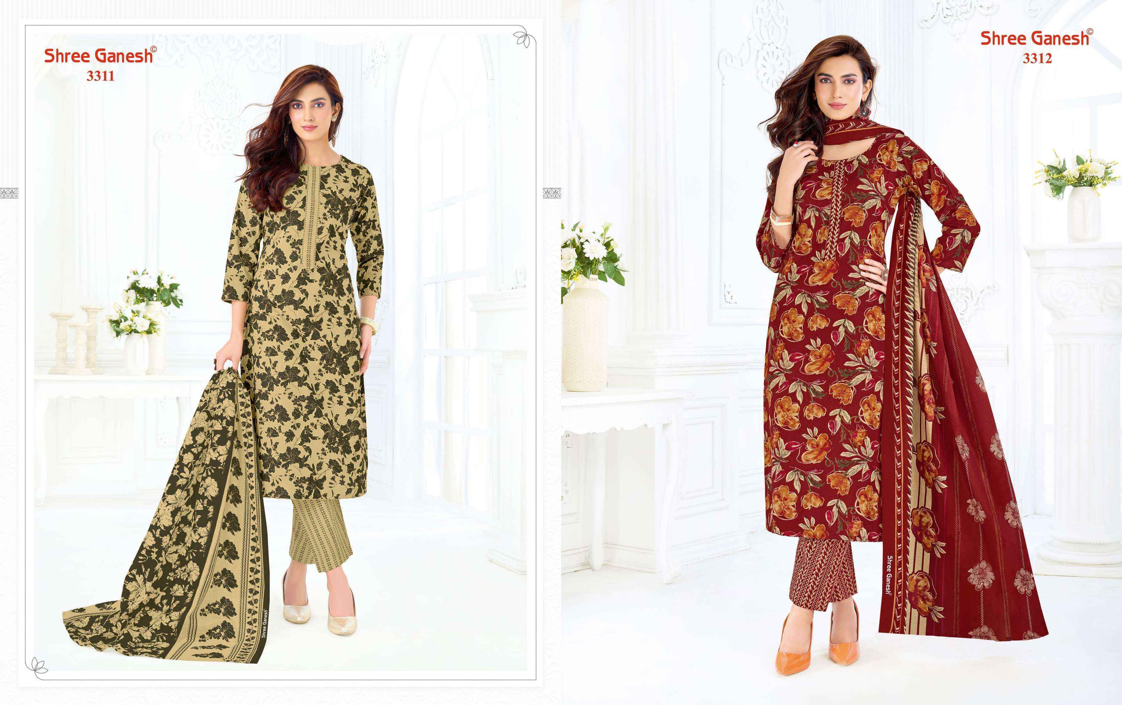Shree Ganesh Samaiyra Vol-23 Cotton Dress Material (20 pcs catalog)