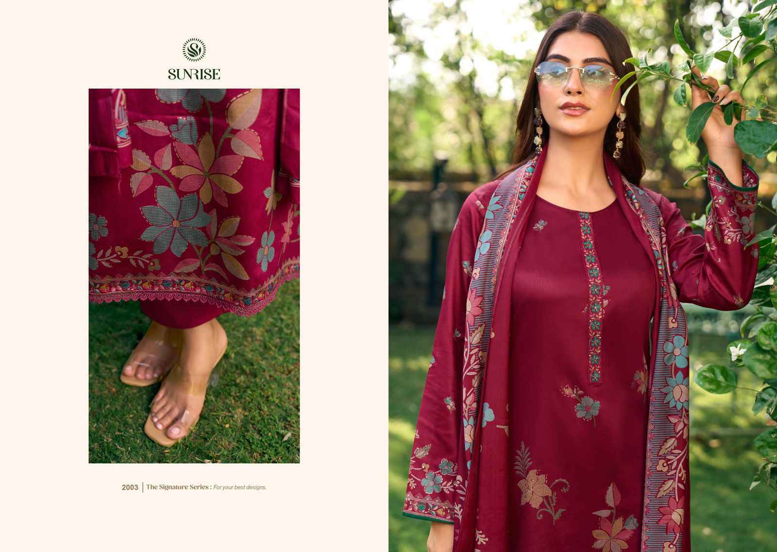 Sunrise Sanaya Vol-2 Jam Satin Dress Material (8 pcs Catalogue)