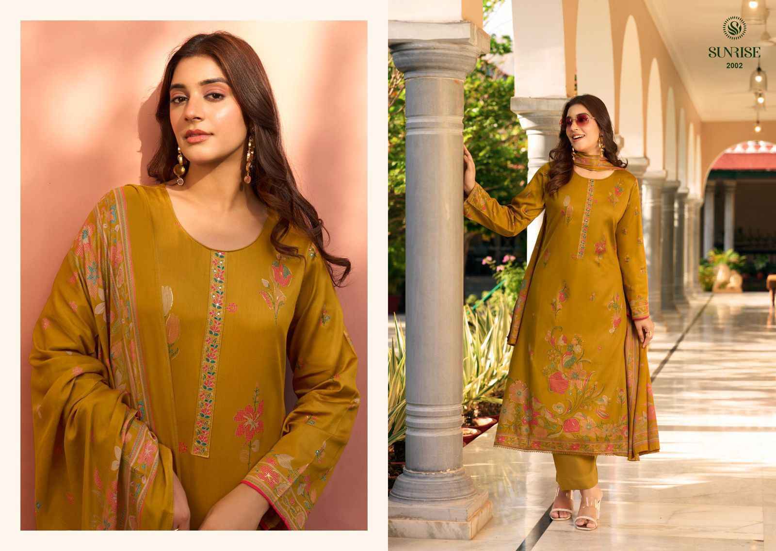 Sunrise Sanaya Vol-2 Jam Satin Dress Material (8 pcs Catalogue)