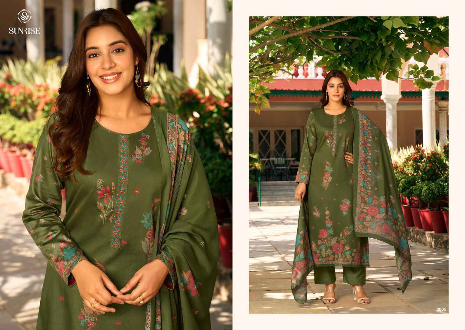 Sunrise Sanaya Vol-2 Jam Satin Dress Material (8 pcs Catalogue)