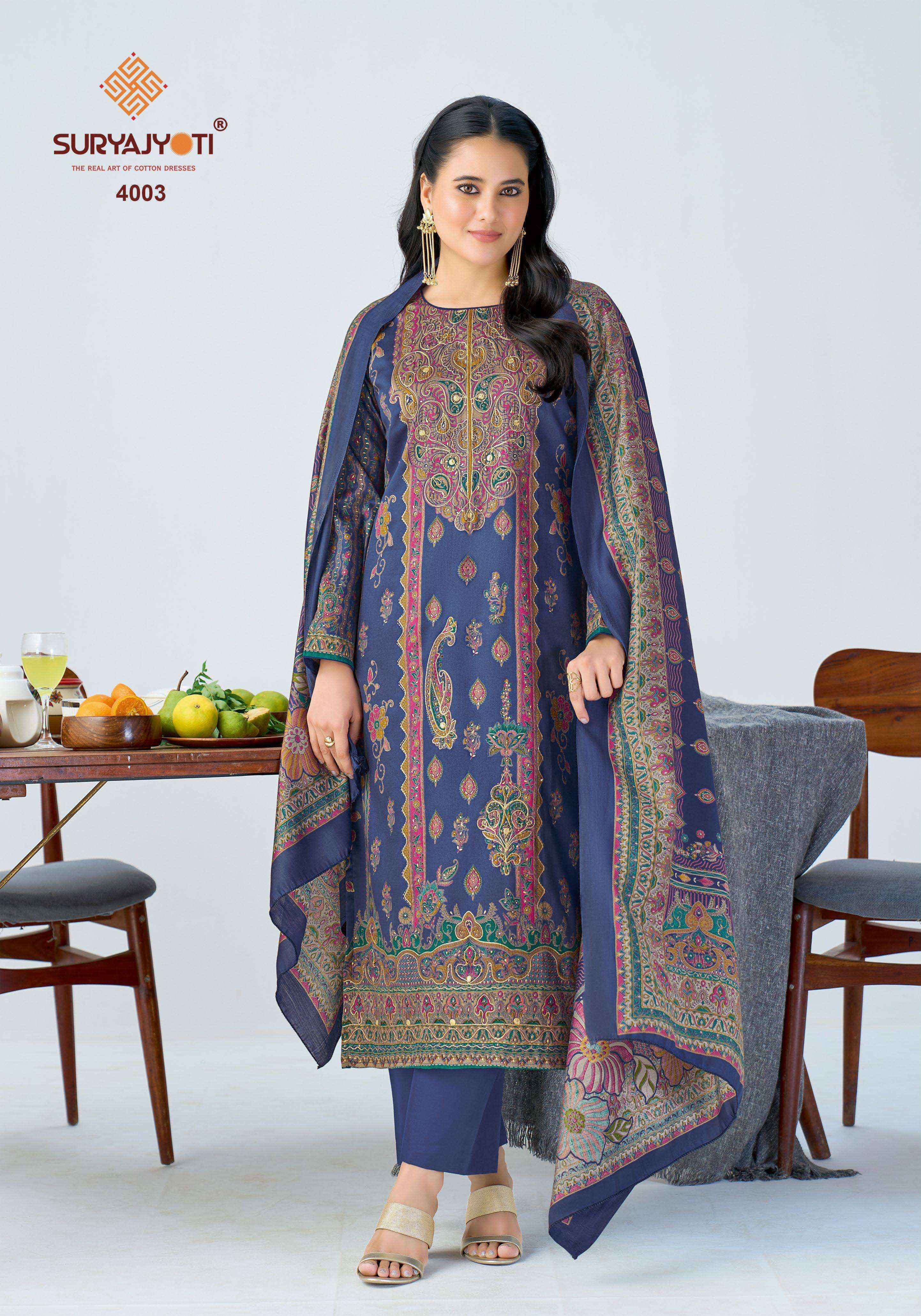 Suryajyoti Kamila Vol-4 Jam Satin Dress Material (6 Pcs Catalouge)